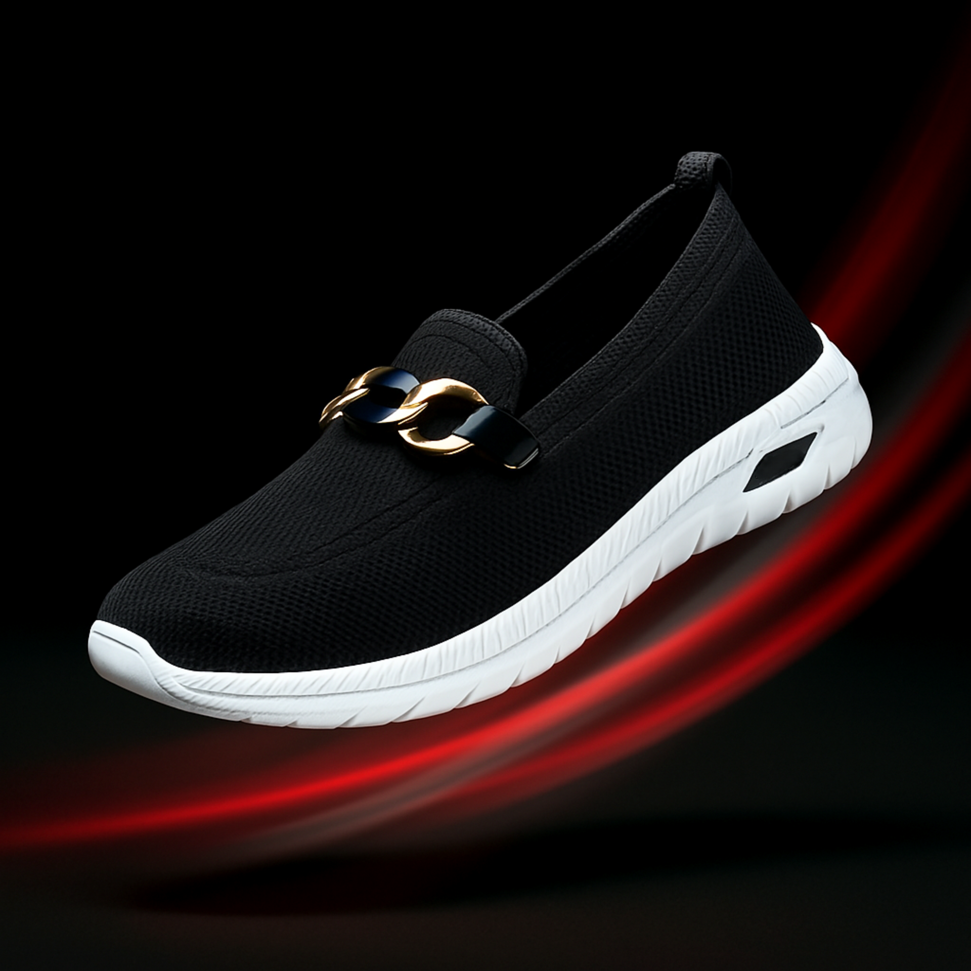 BLACK CASUAL SNEAKERS 135 BK