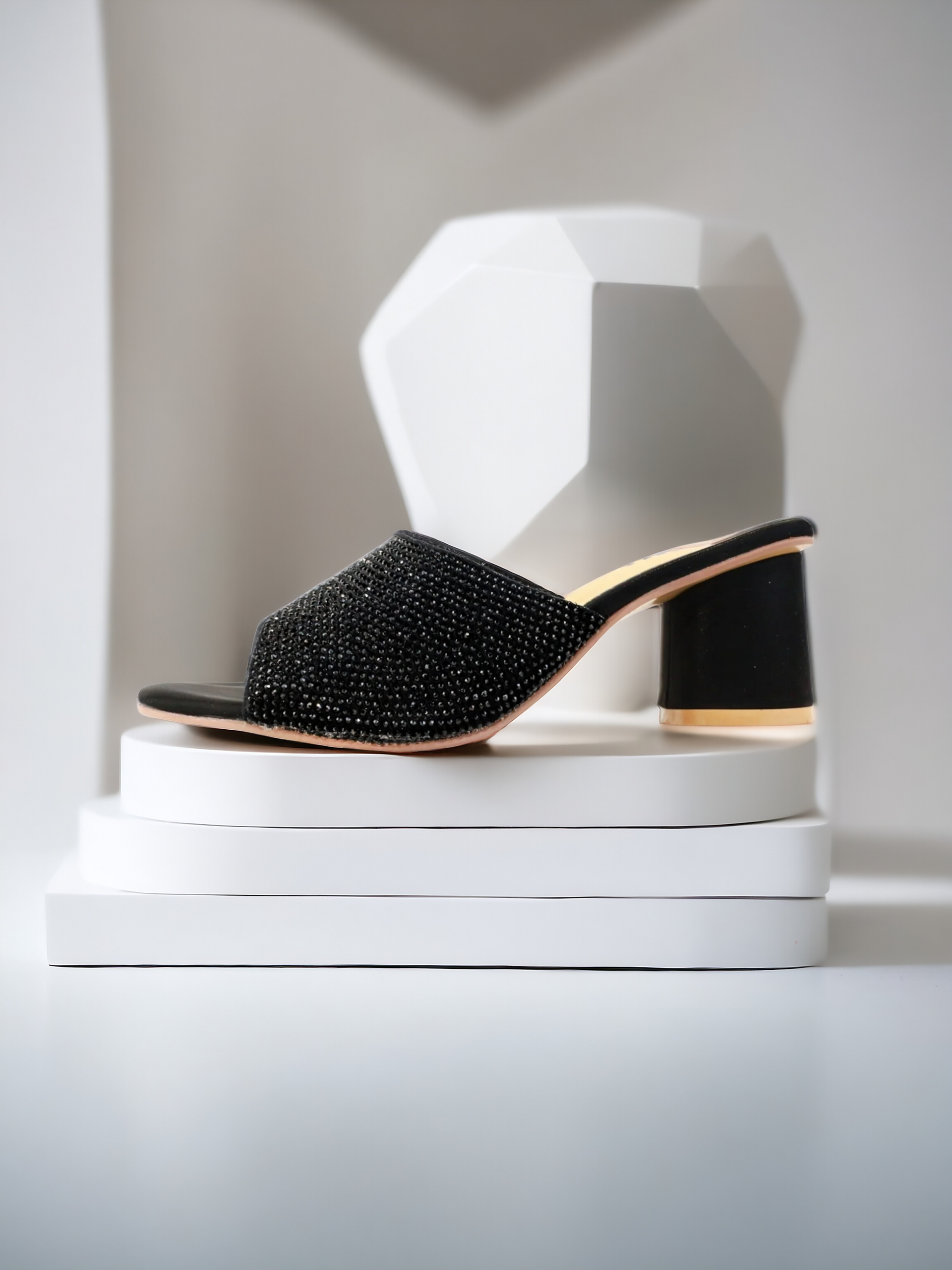 BLACK FANCY SANDALS 549 BK