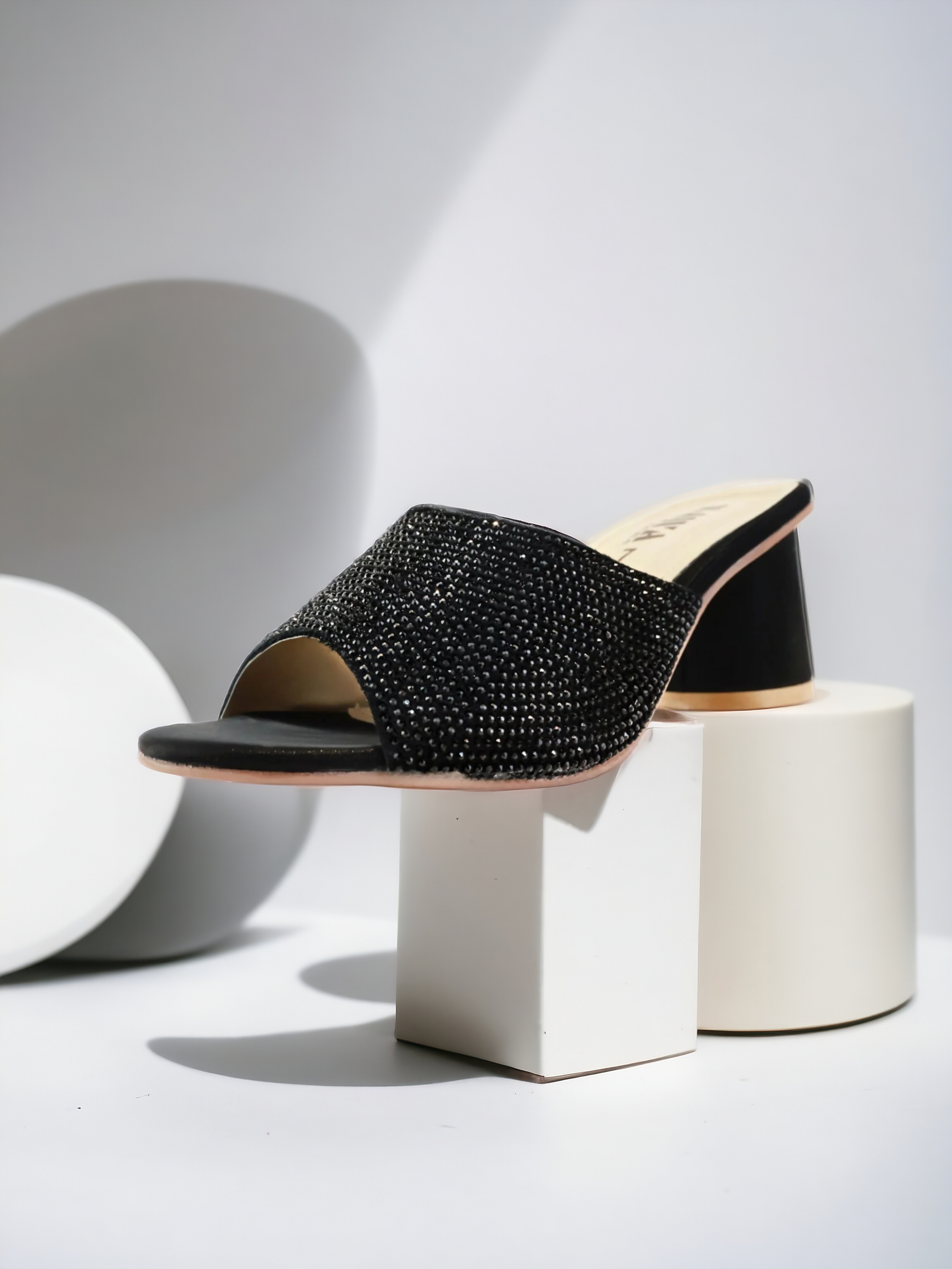 BLACK FANCY SANDALS 549 BK