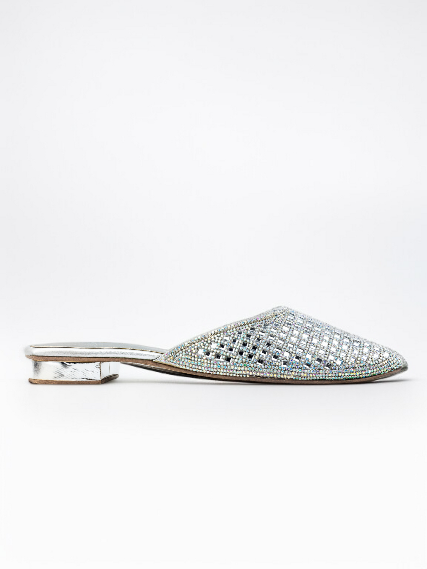 SILVER FANCY PUMPS 551 S
