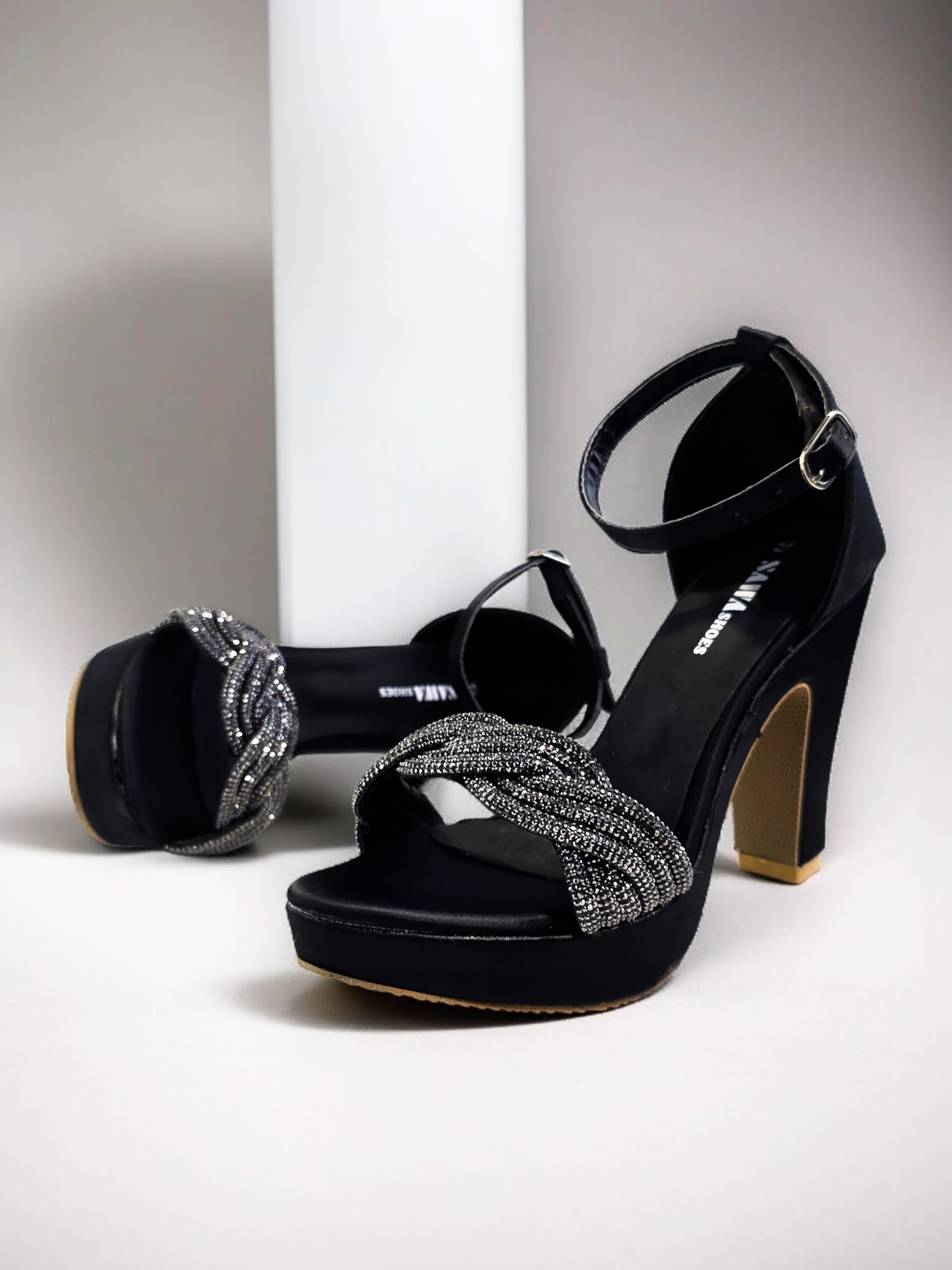 BLACK FANCY SANDALS 760 BK
