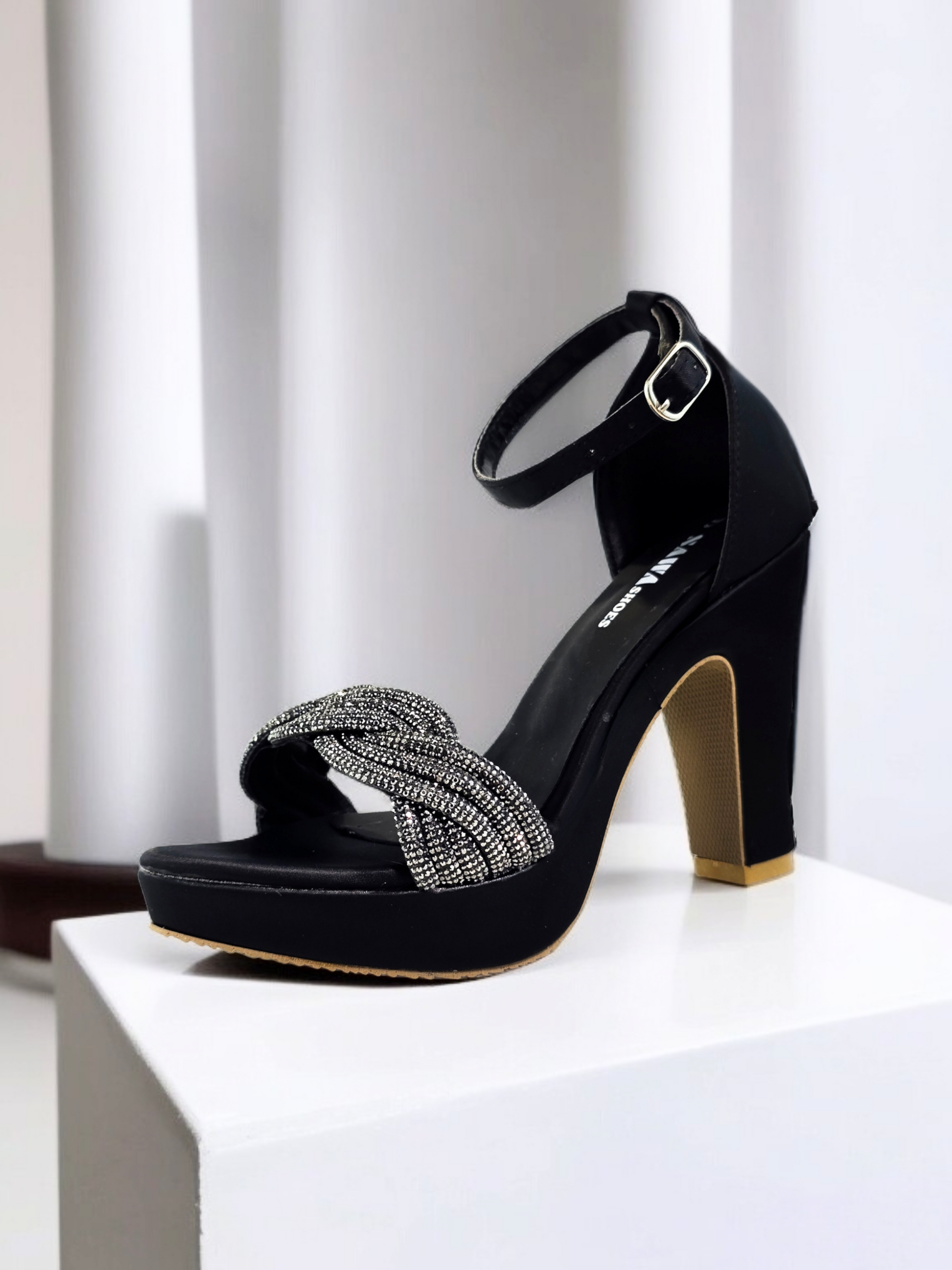 BLACK FANCY SANDALS 760 BK