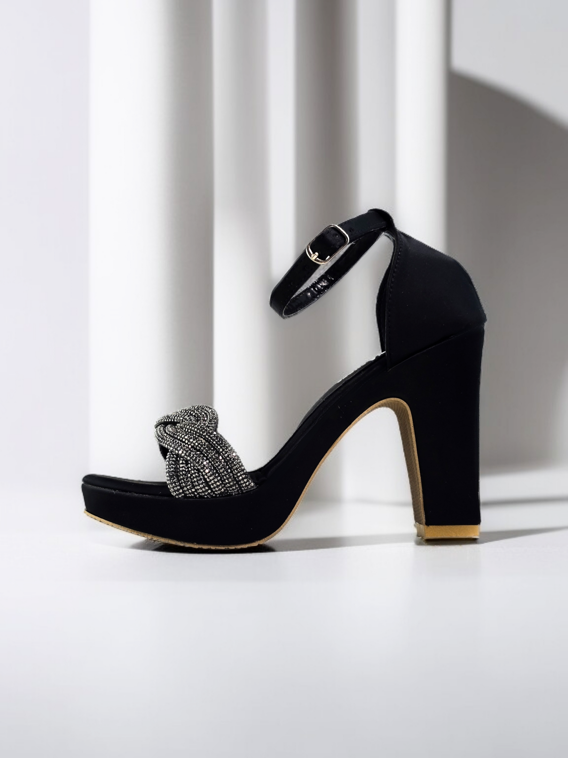 BLACK FANCY SANDALS 760 BK