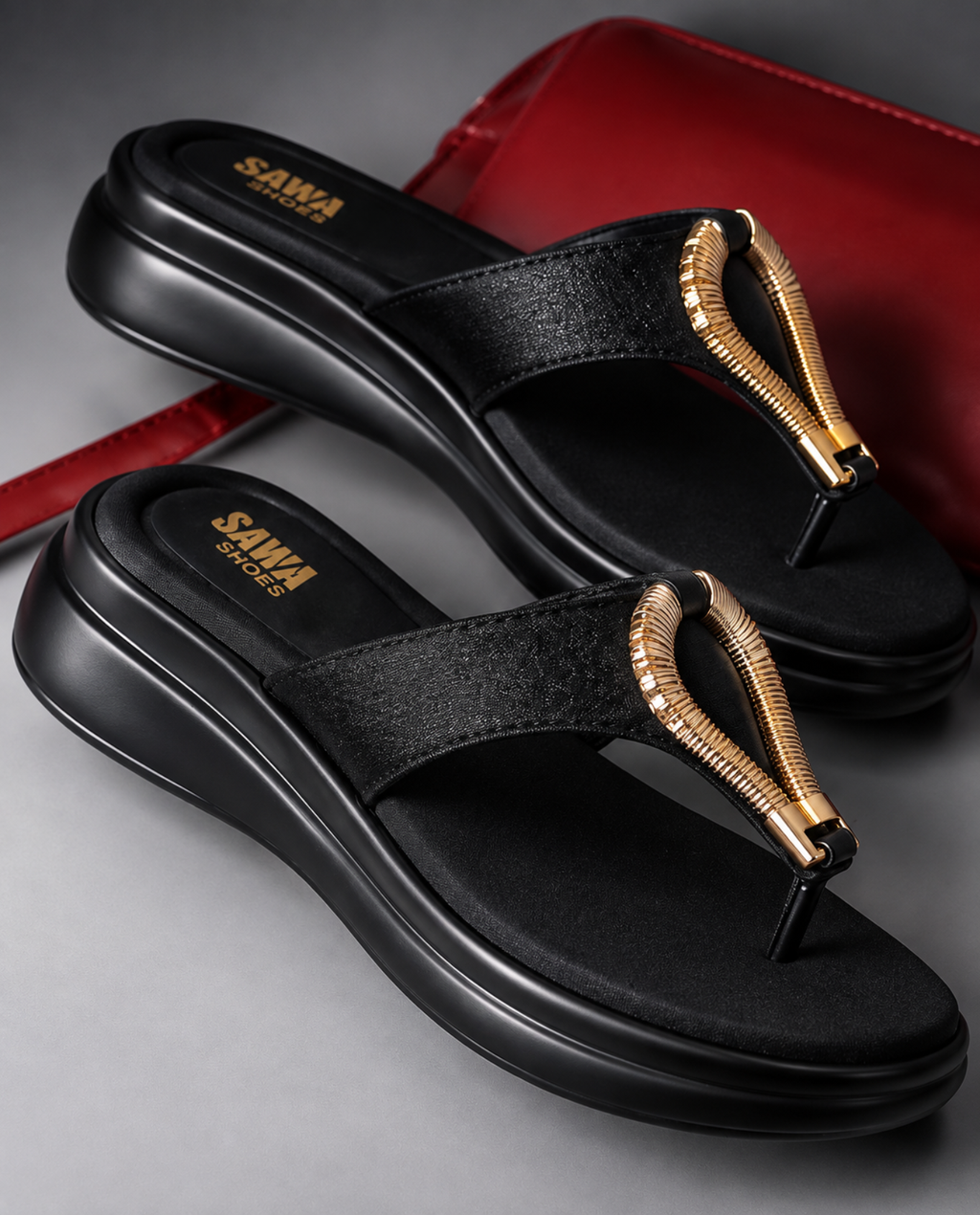 Black Casual Slippers 619 bk