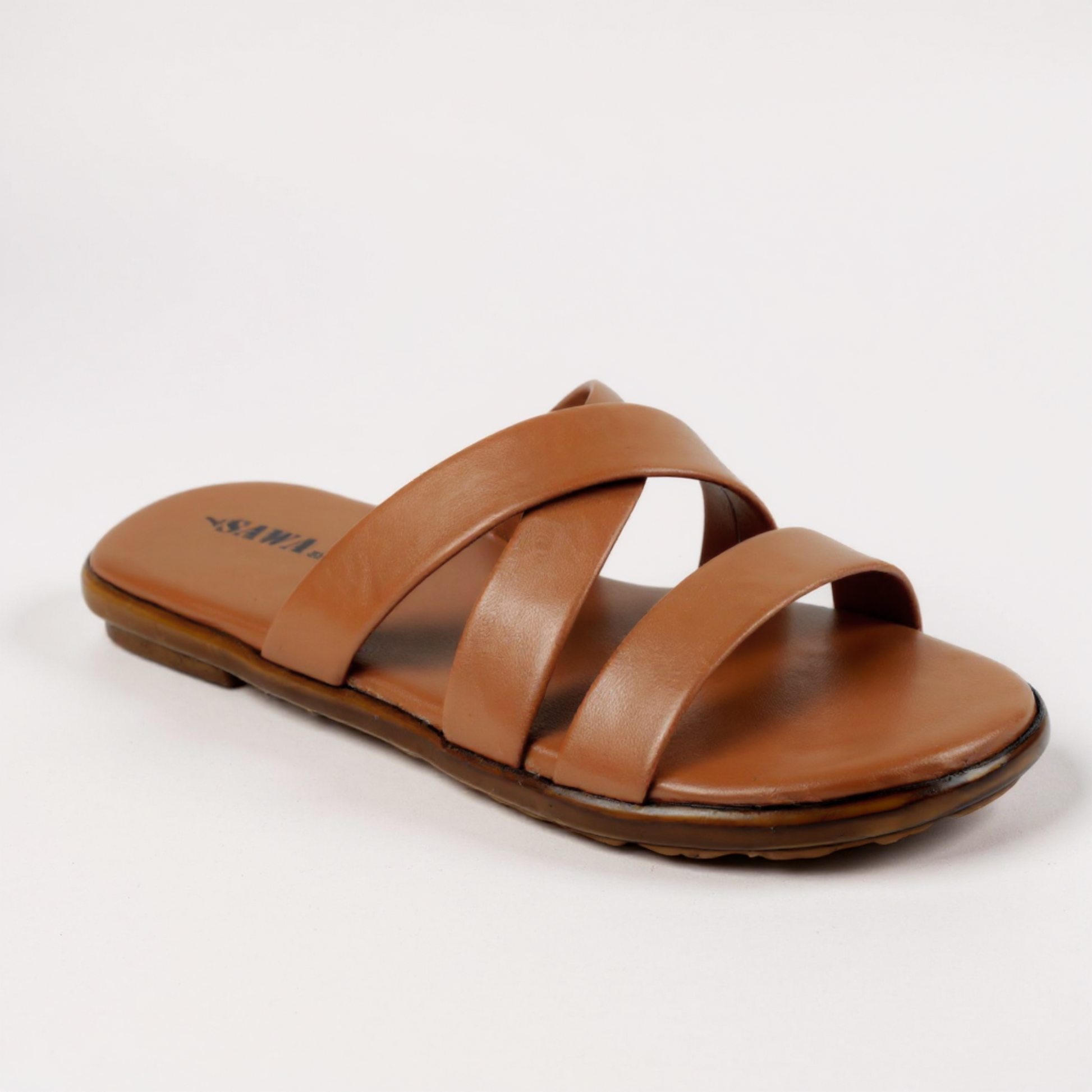BROWN CASUAL SLIPPERS 208 MS