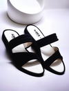 BLACK CASUAL SLIDES 214 BK