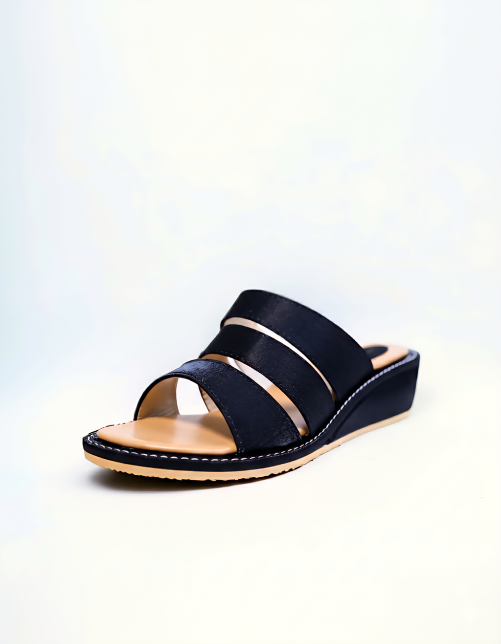 BLACK CASUAL WEDGES 237 BK