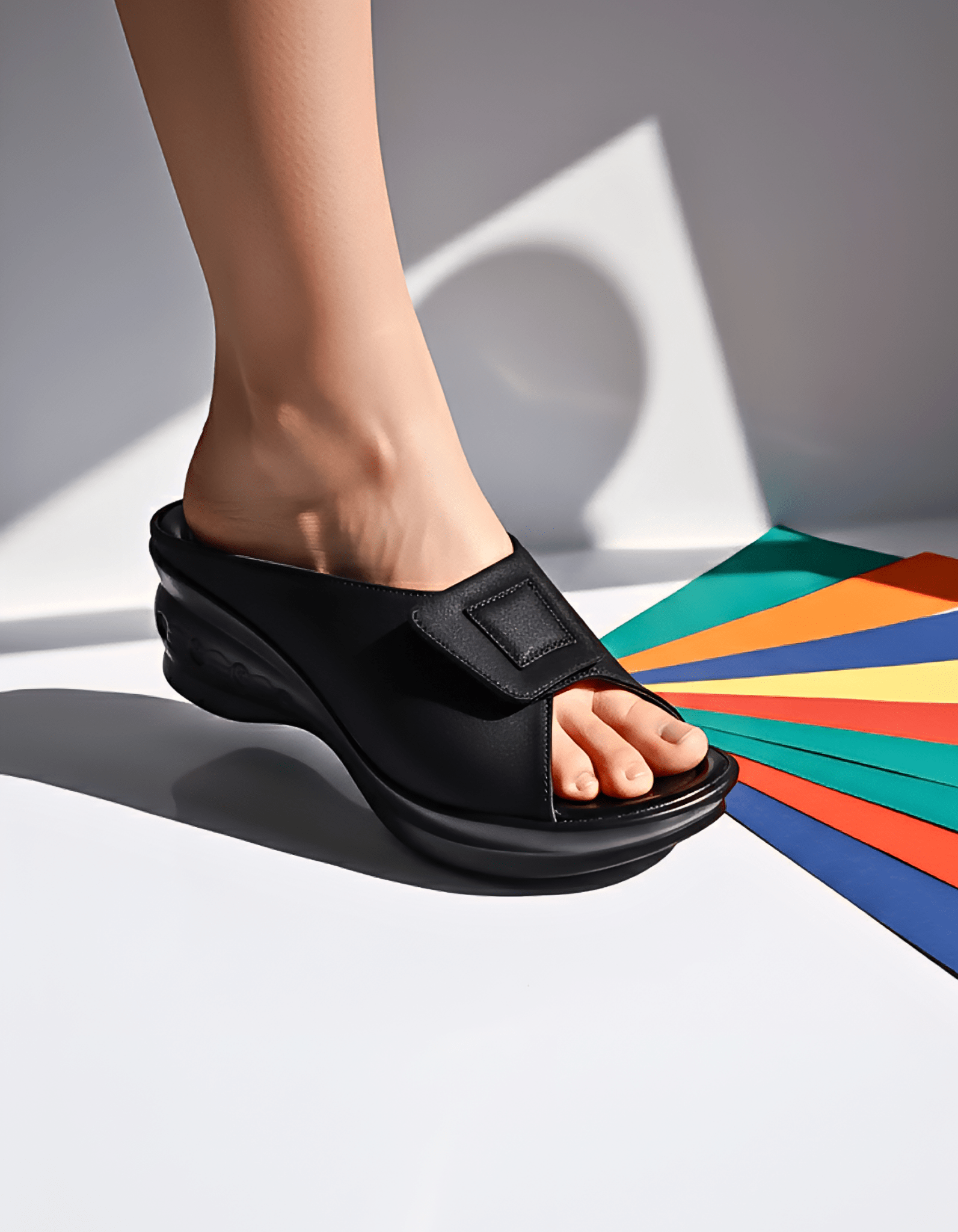 BLACK CASUAL WEDGE 403 BK - Sawa.pkWomen footwear shoes affordable