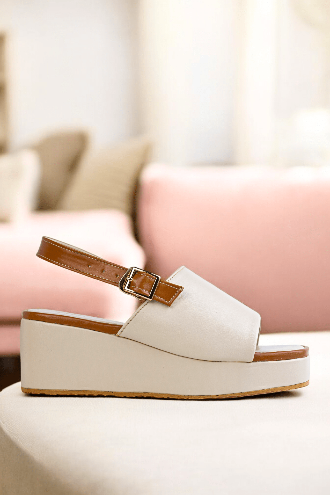BEIGE CASUAL WEDES 422 F - Sawa.pkWomen footwear shoes affordable
