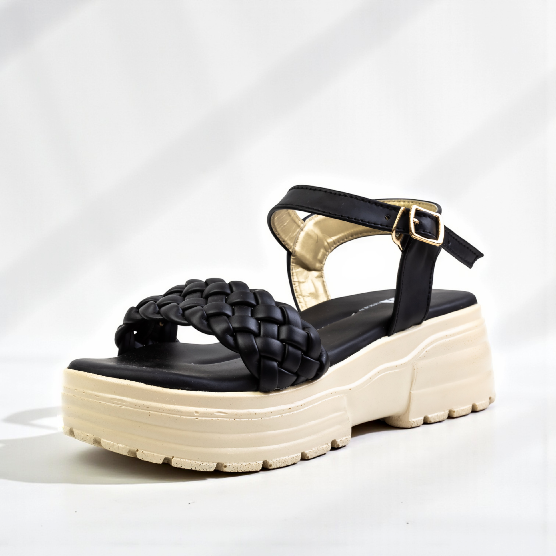 CASUAL WEDGES  SANDALS 435 BK