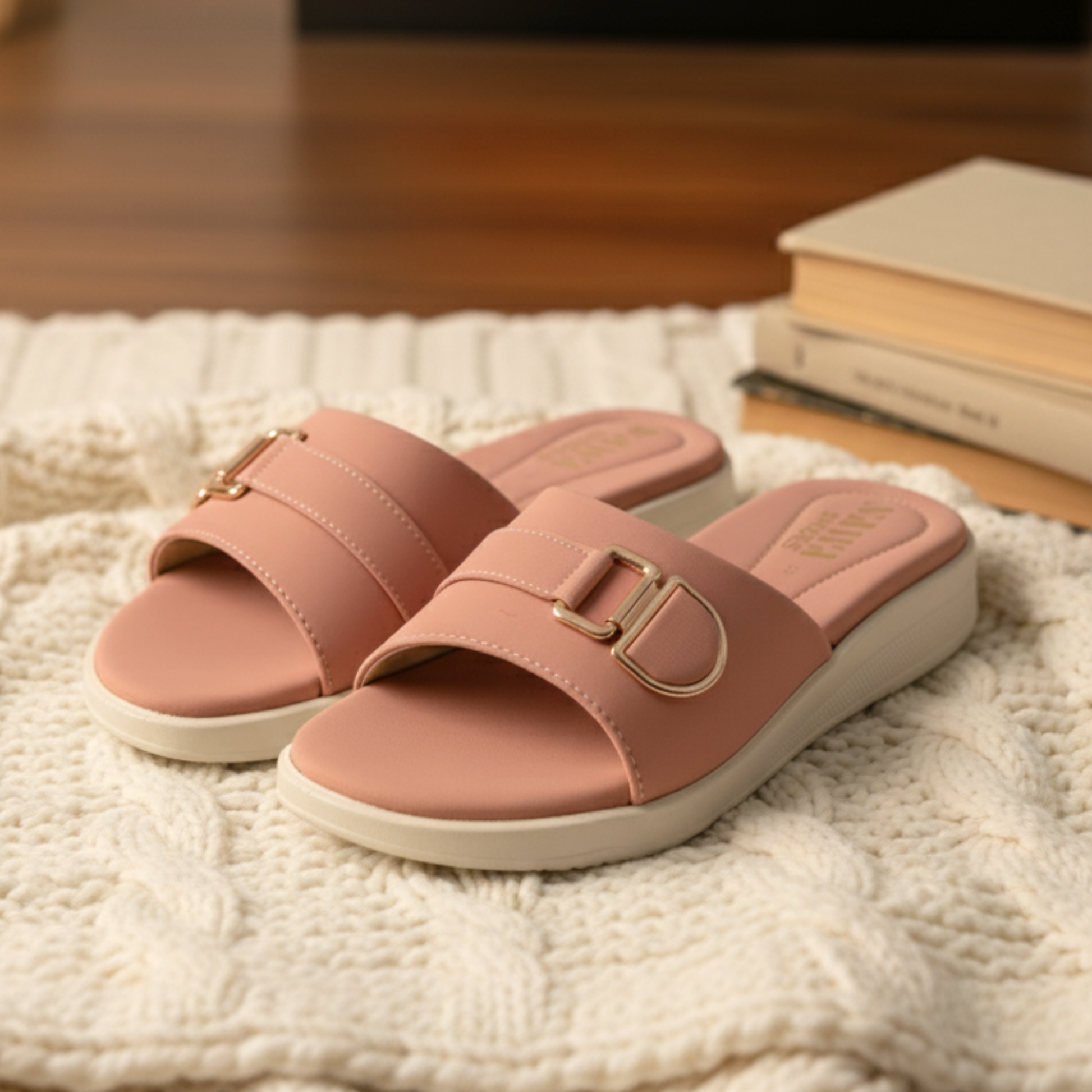 PINK CASUAL SLIPPERS 448 PN