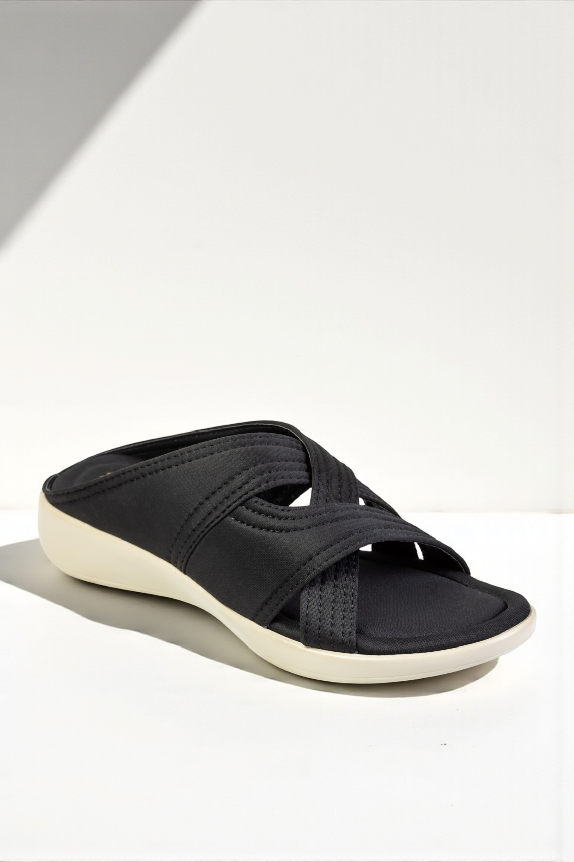 BLACK CASUAL SLIDES 450 BK