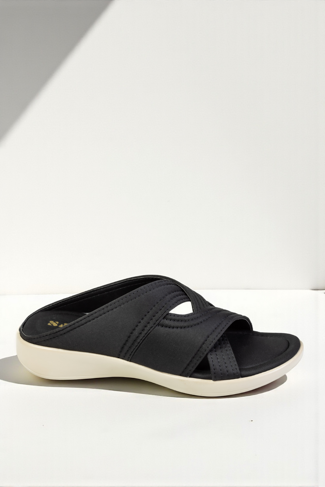 BLACK CASUAL SLIDES 450 BK