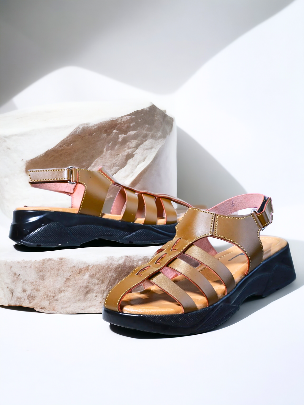 BROWN SANDALS WOMEN 463 BR
