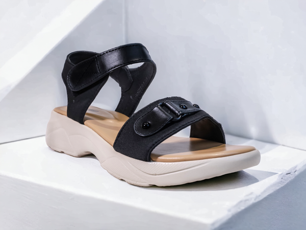 BLACK CASUAL SANDALS 470 BK
