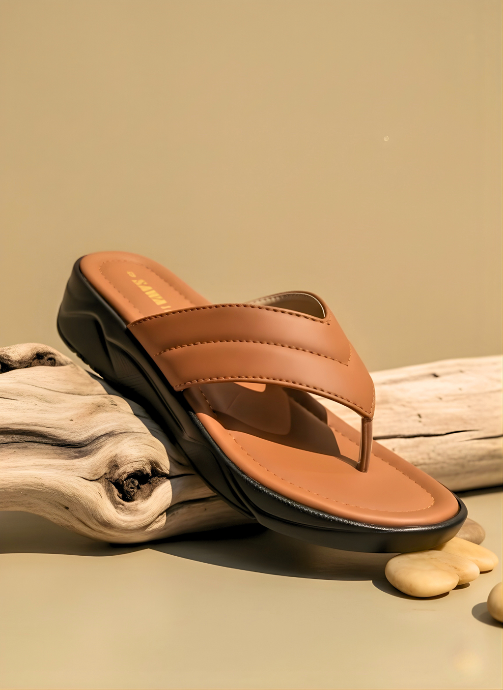 MUSTARD CASUAL SLIPPERS  480 MS