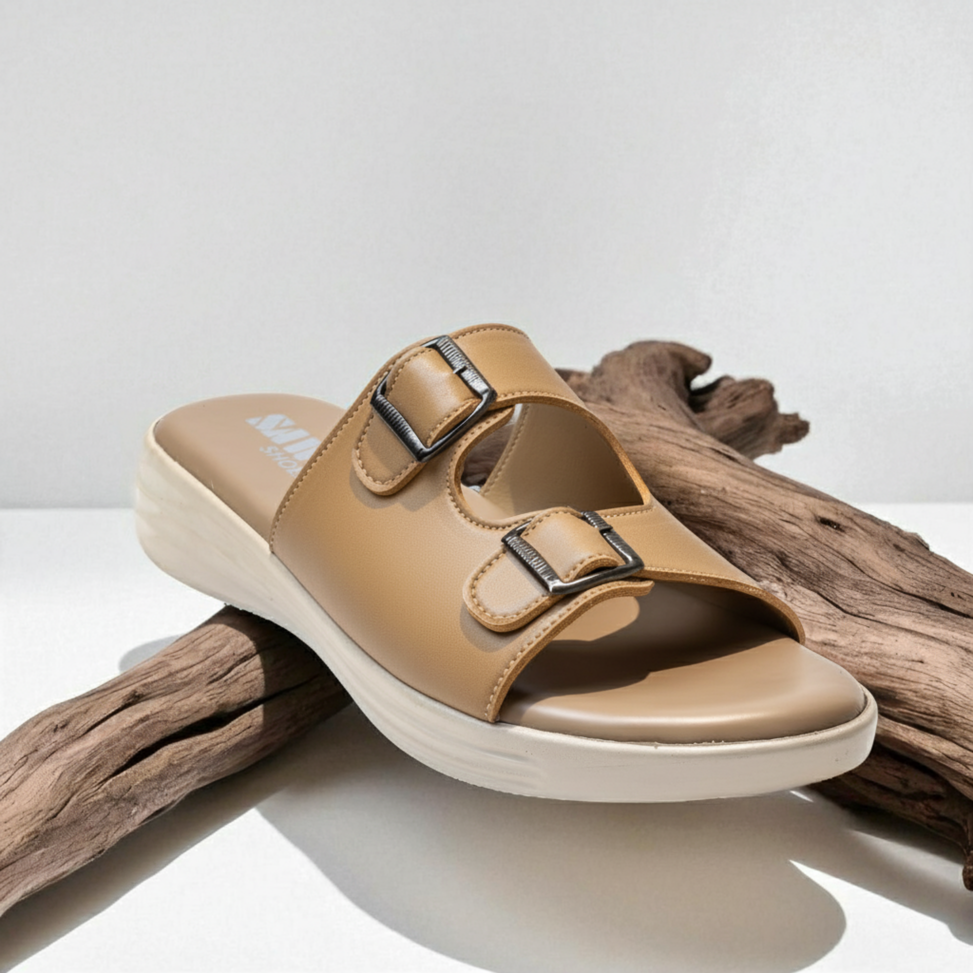 BEIGE CASUAL SLIPPERS 495 F