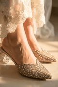 BRIDAL CLEAR HEEL SHOES 504 G - Sawa.pkWomen footwear shoes affordable
