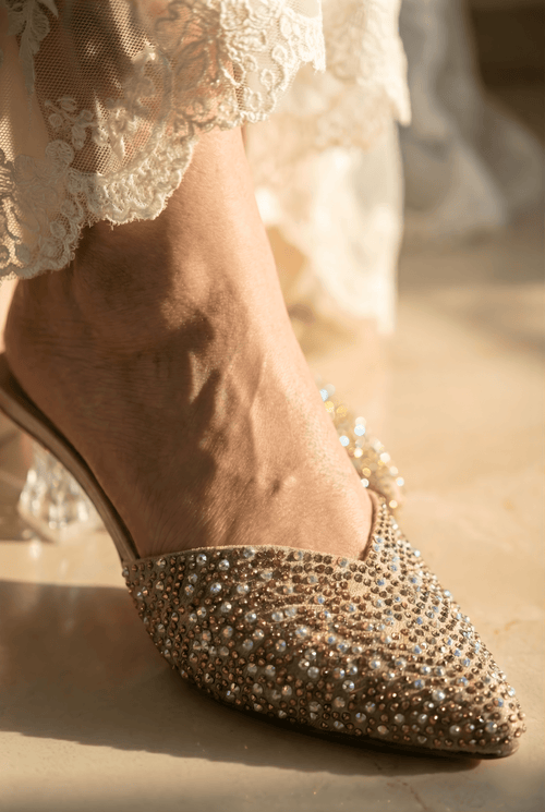 BRIDAL CLEAR HEEL SHOES 504 G - Sawa.pkWomen footwear shoes affordable