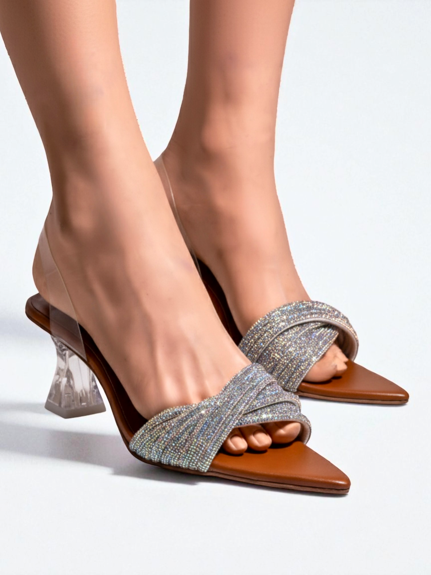 FANCY RHINESTONE SANDALS 532 G