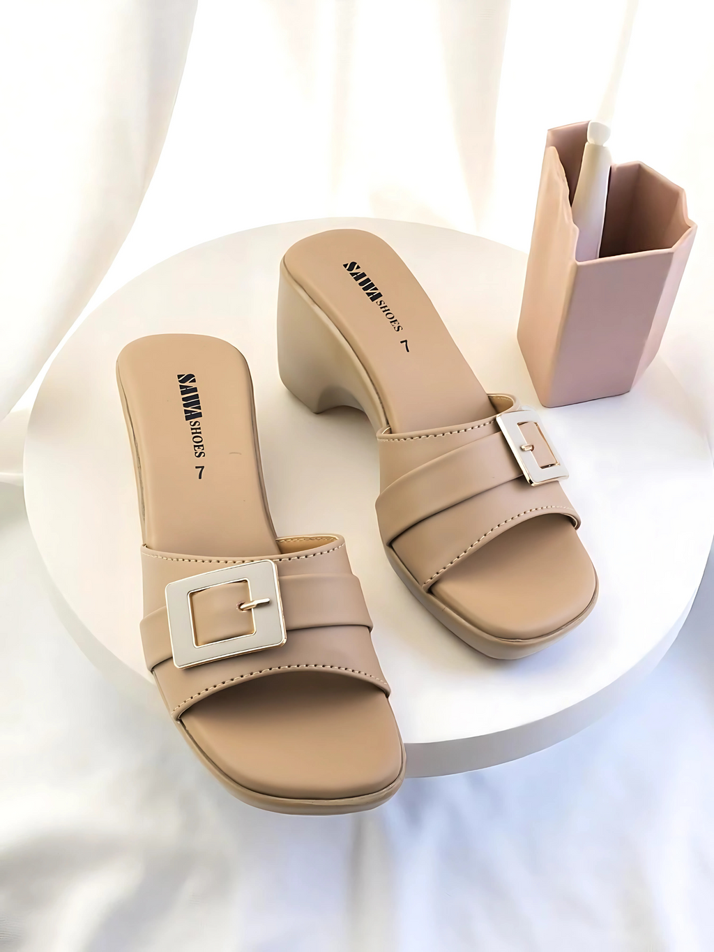 BEIGE CASUAL WEDGES 547 F