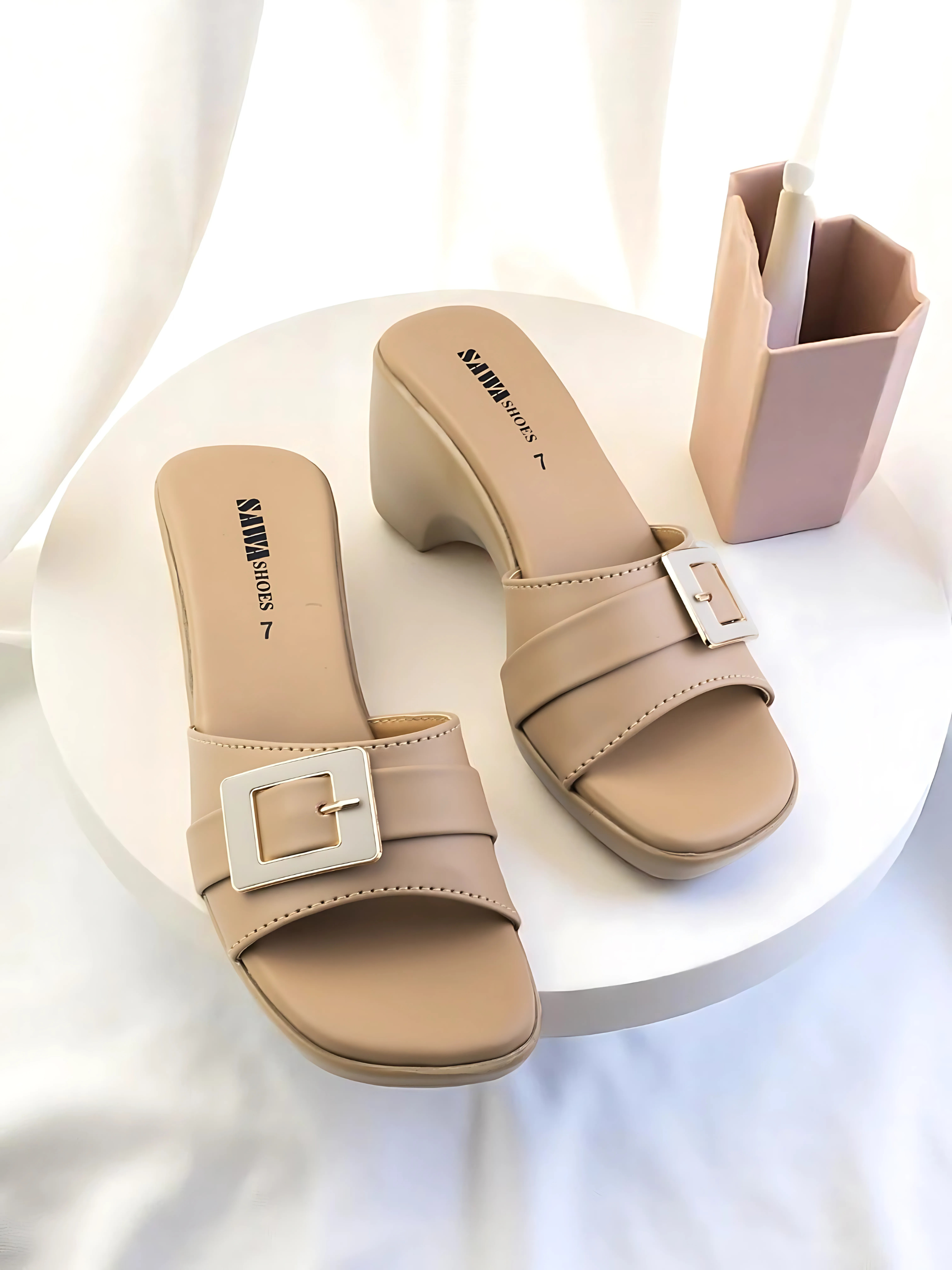 BEIGE CASUAL WEDGES 547 F