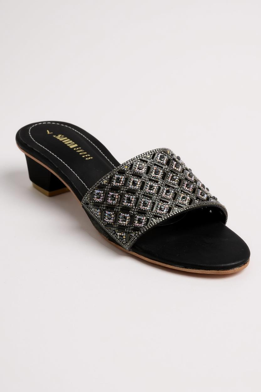 BLACK FORMAL SLIPPERS 548 BK