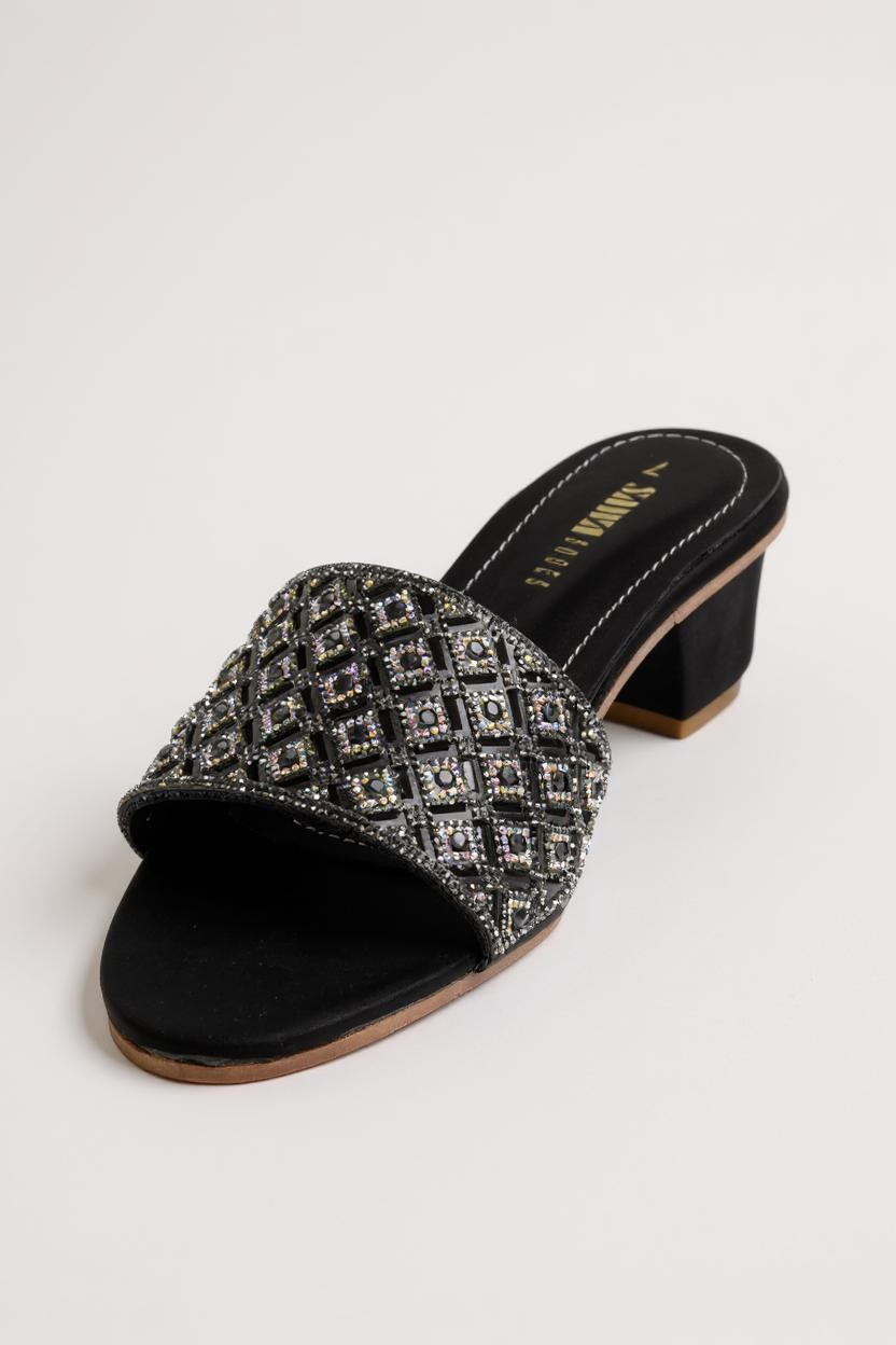 BLACK FORMAL SLIPPERS 548 BK