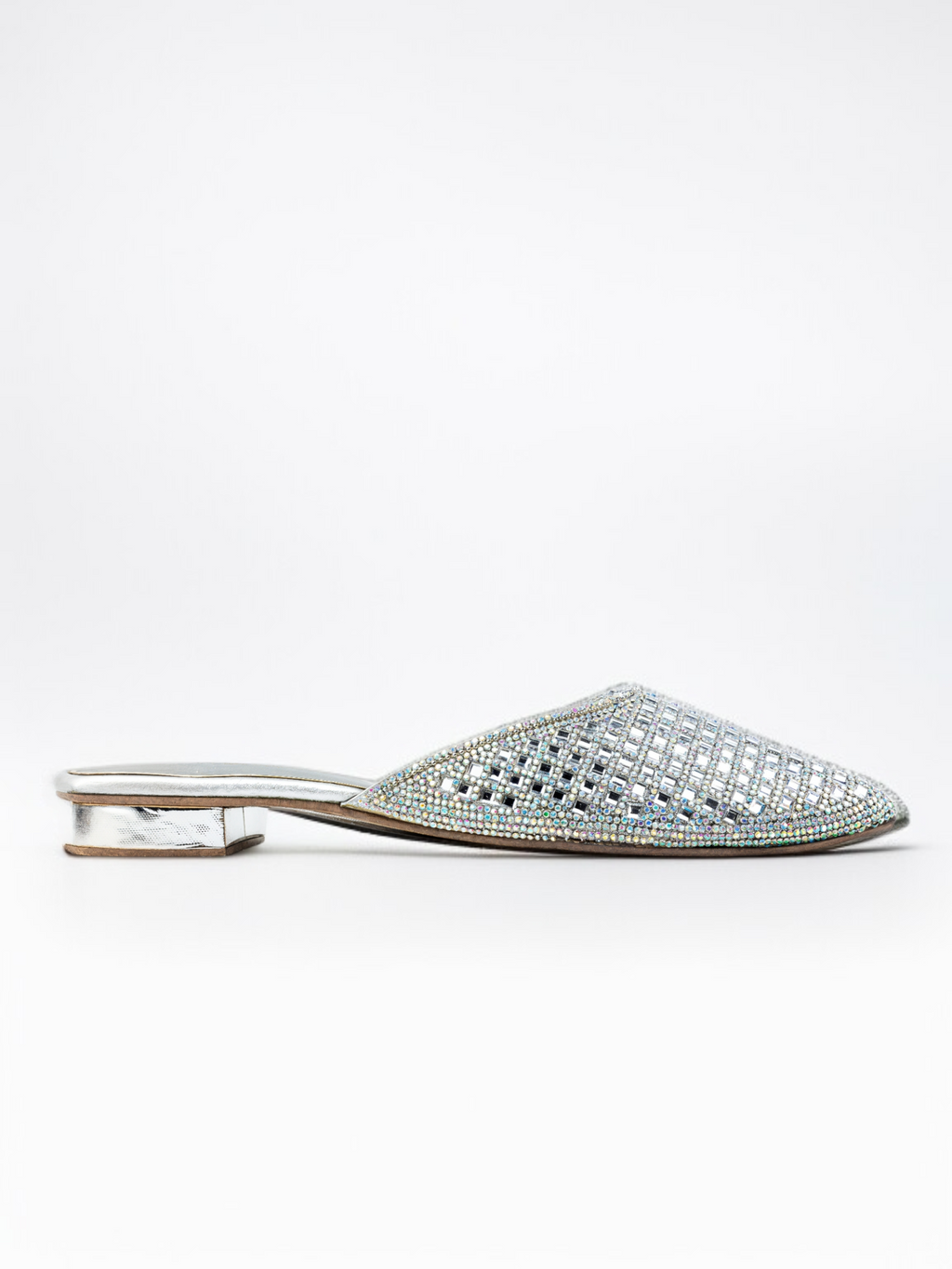 SILVER FANCY PUMPS 551 S