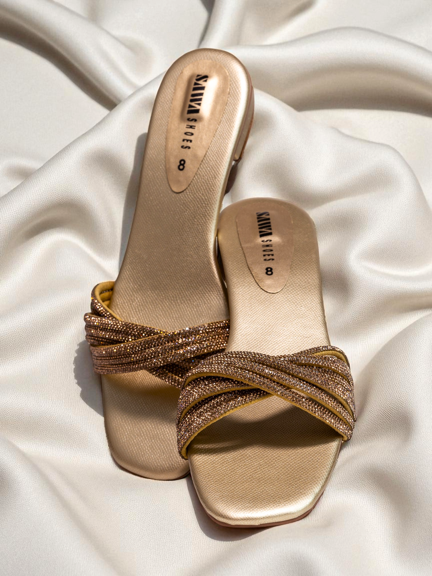 GOLDEN PARTY SLIPPERS 603 G