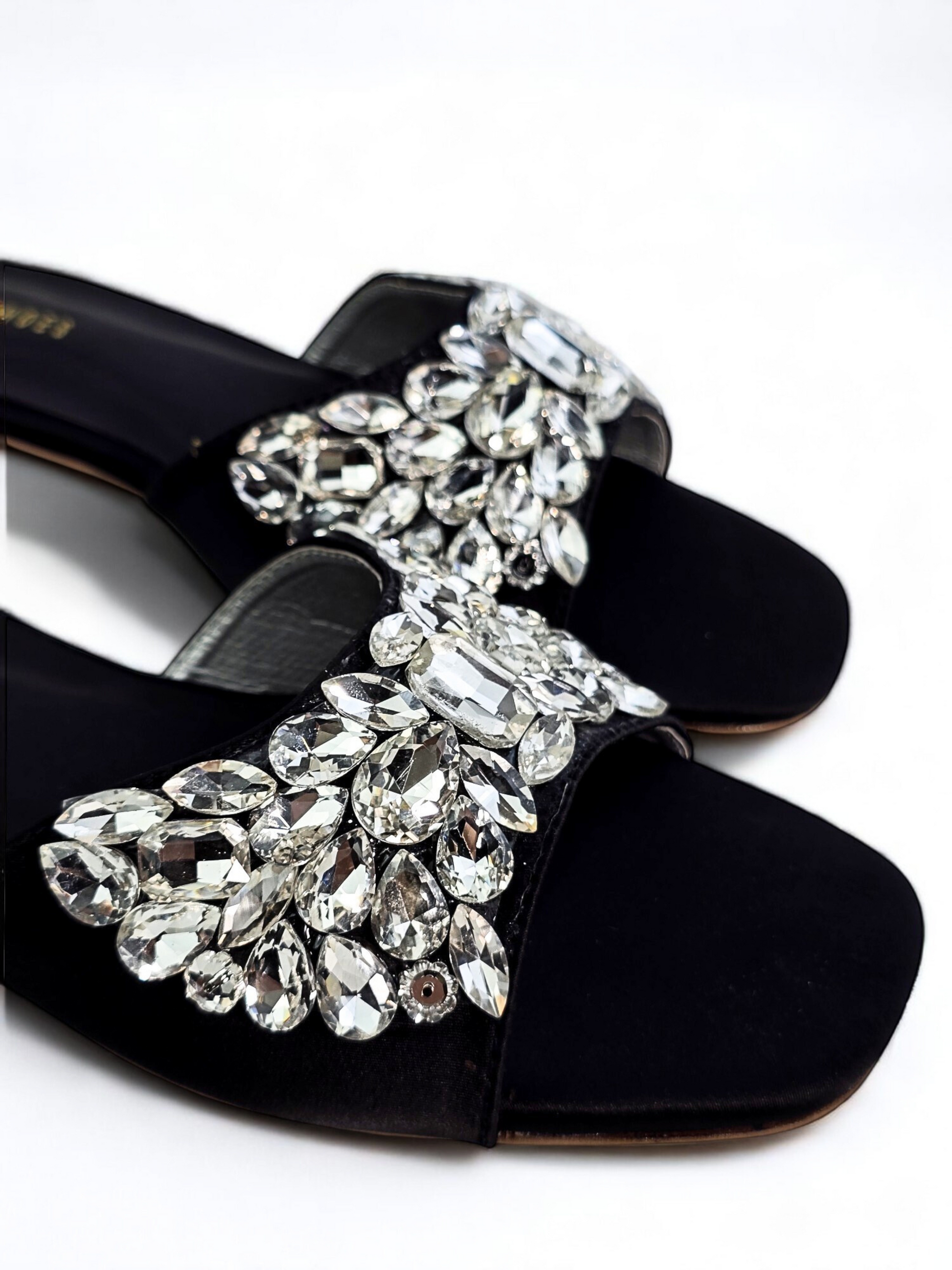 FORMAL BLACK SLIPPERS 613 BK