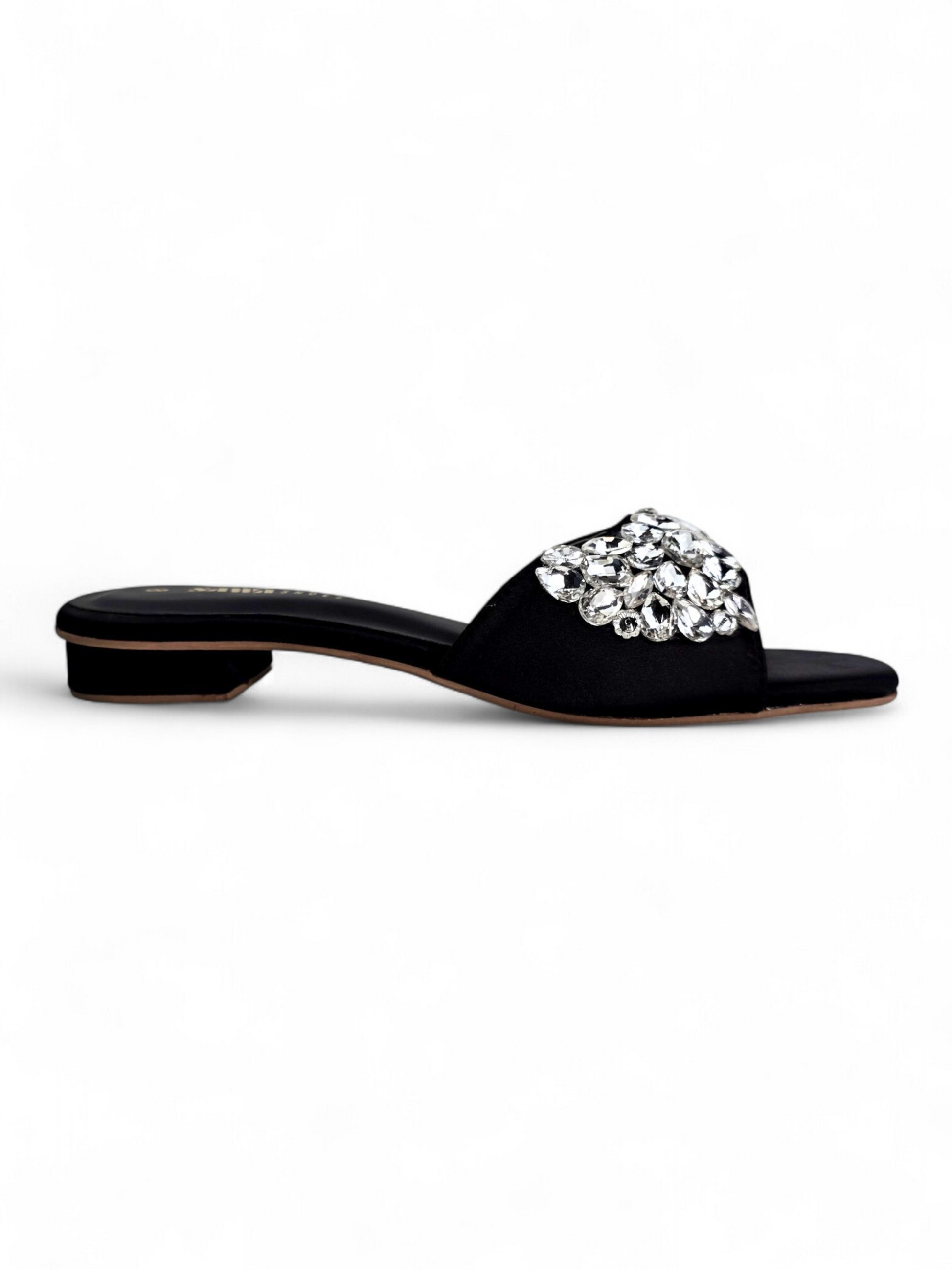 FORMAL BLACK SLIPPERS 613 BK