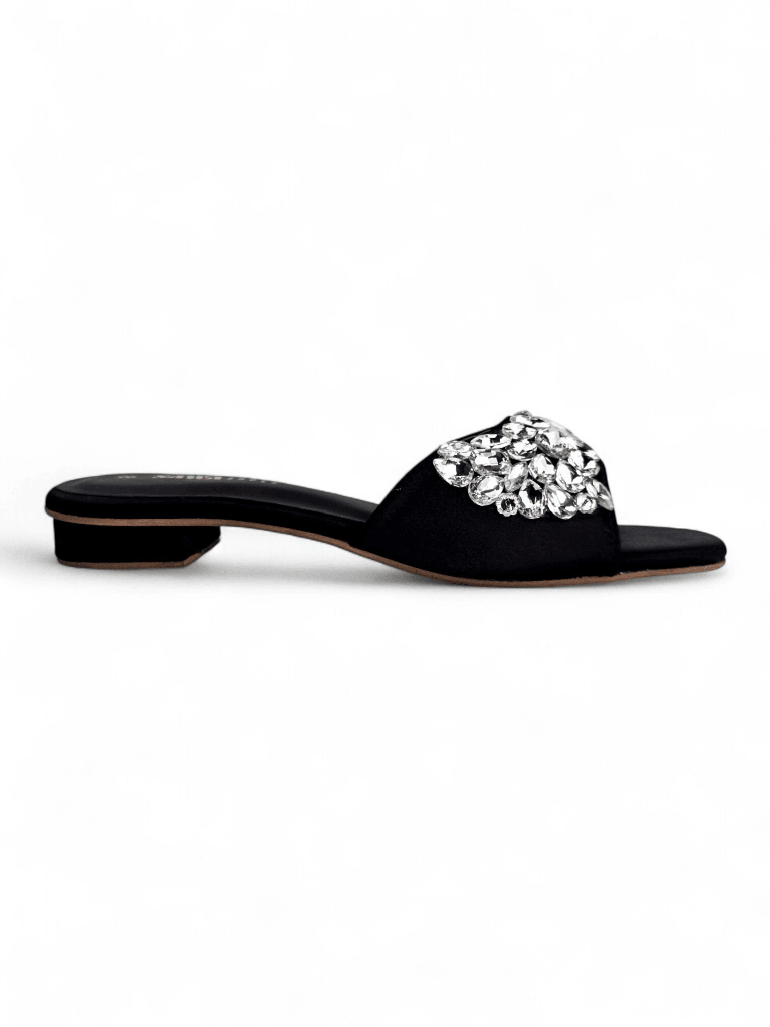 Metallic Gold Jewel Slides 613 G - Sawa.pkWomen footwear shoes affordable