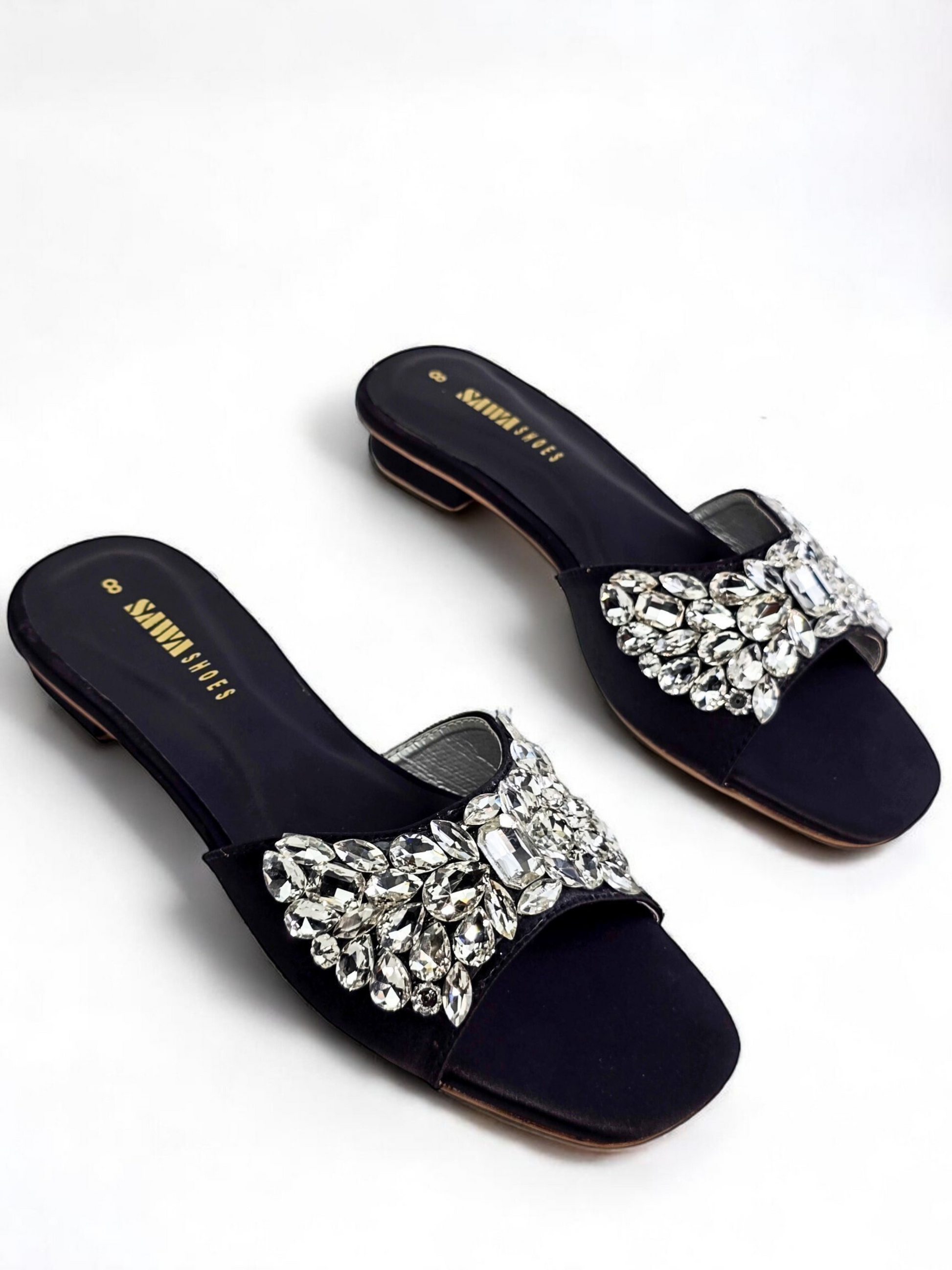FORMAL BLACK SLIPPERS 613 BK