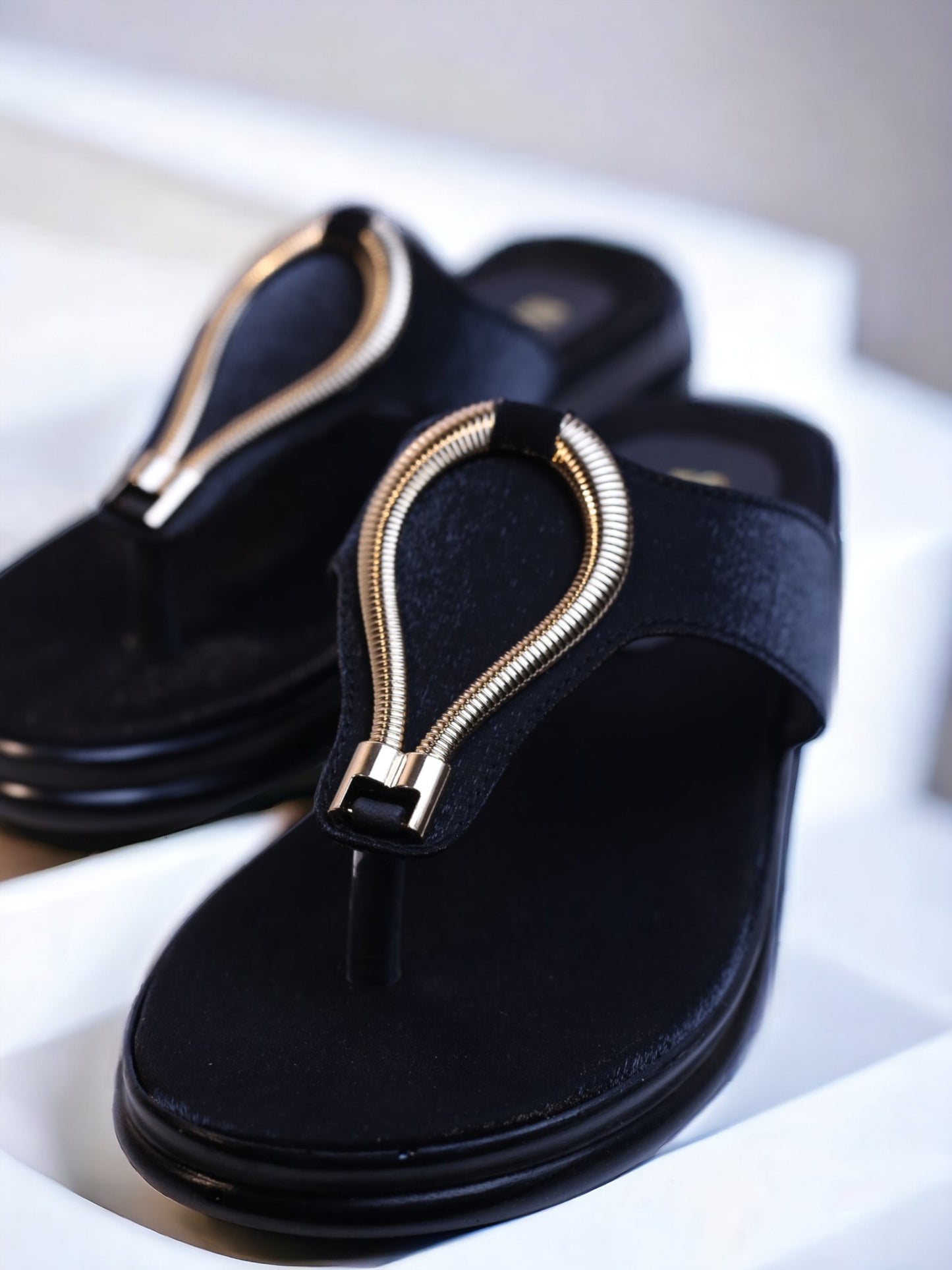 BLACK CASUAL SLIPPERS 619 bk - Sawa.pkWomen footwear shoes affordable