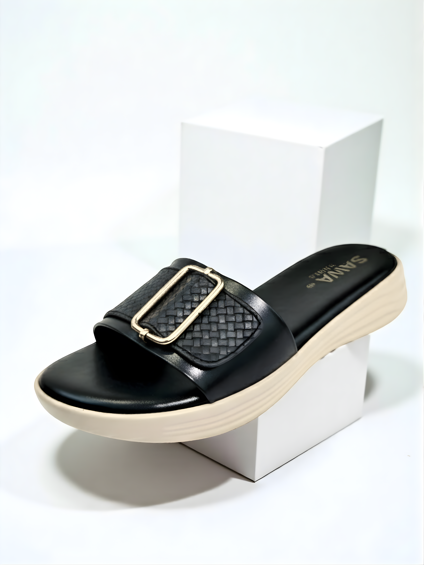 BLACK CASUAL SLIPPER 627 Bk