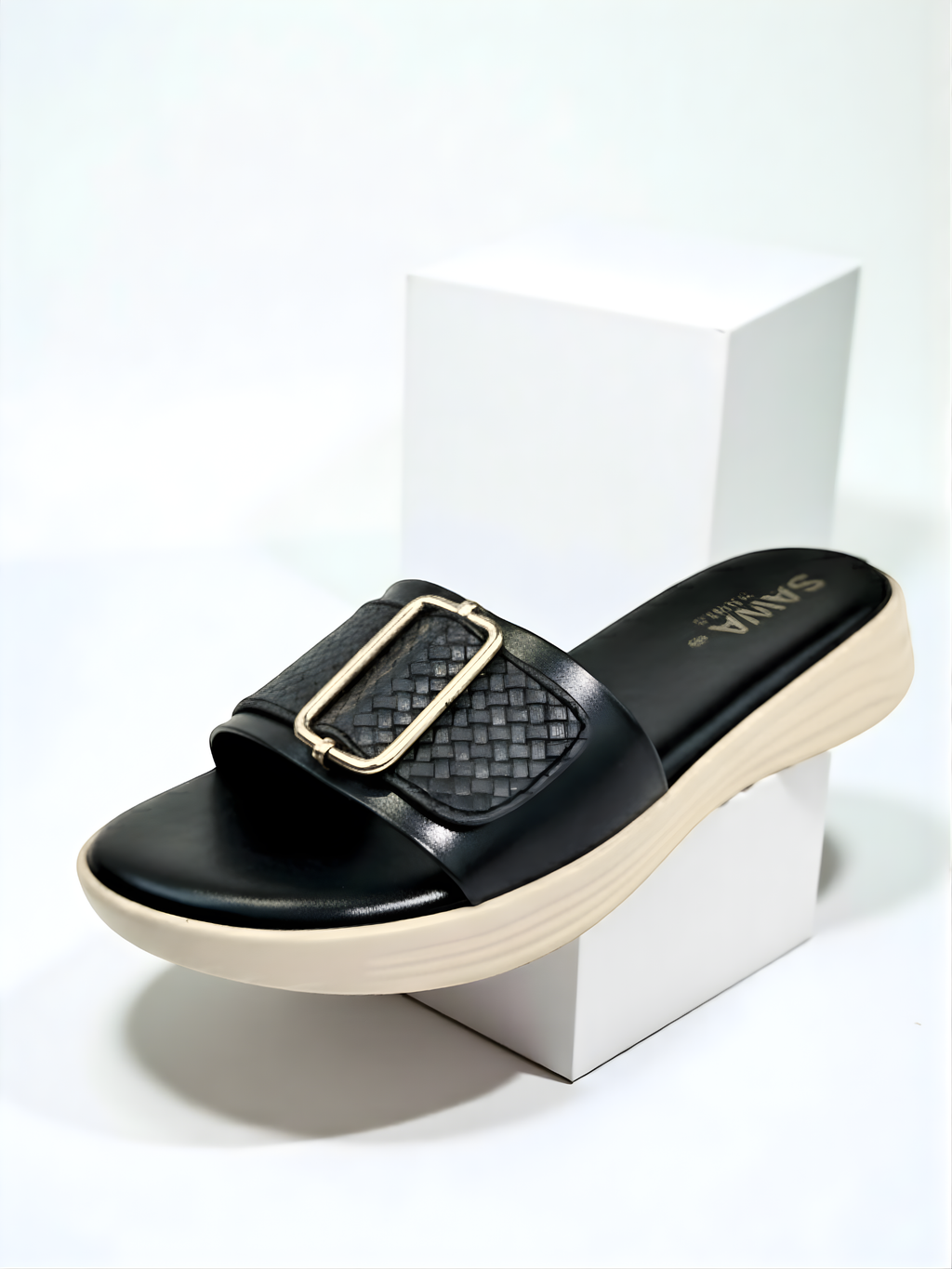 BLACK CASUAL SLIPPER 627 Bk