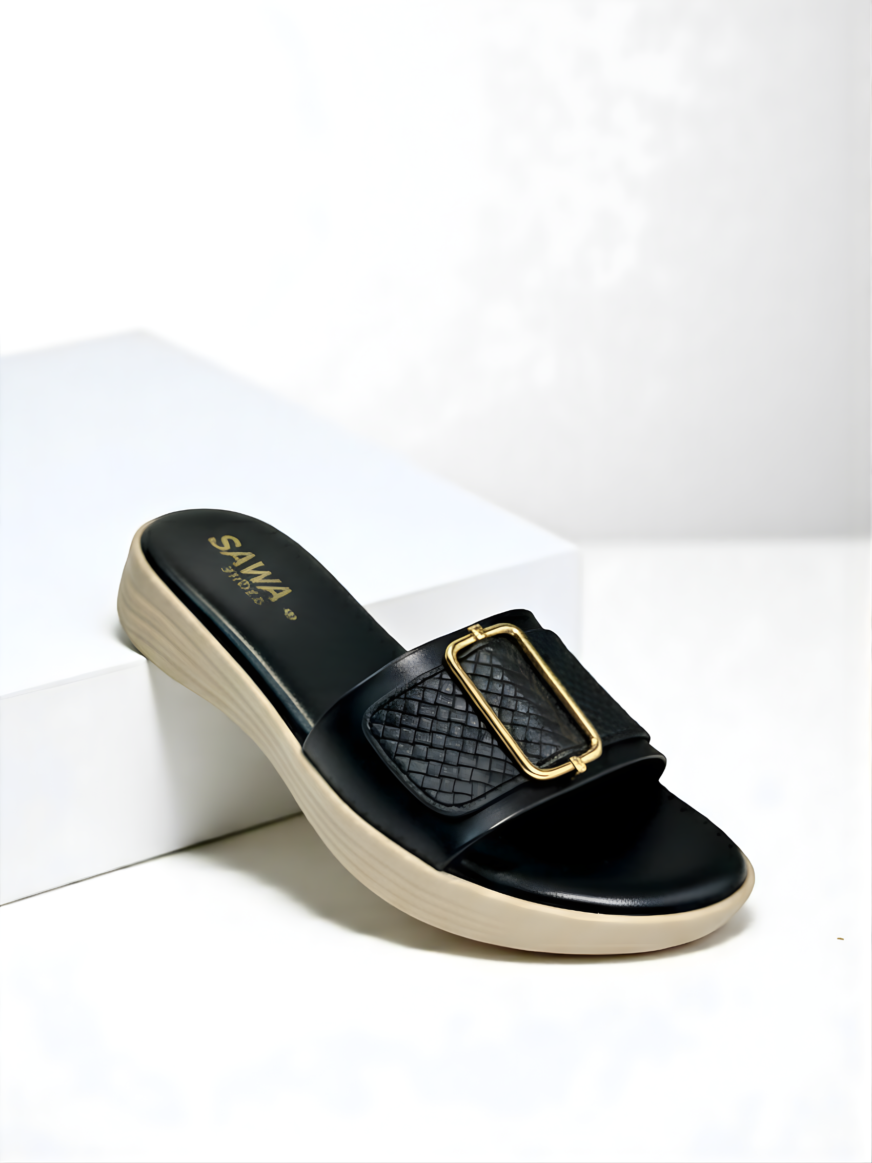 BLACK CASUAL SLIPPER 627 Bk
