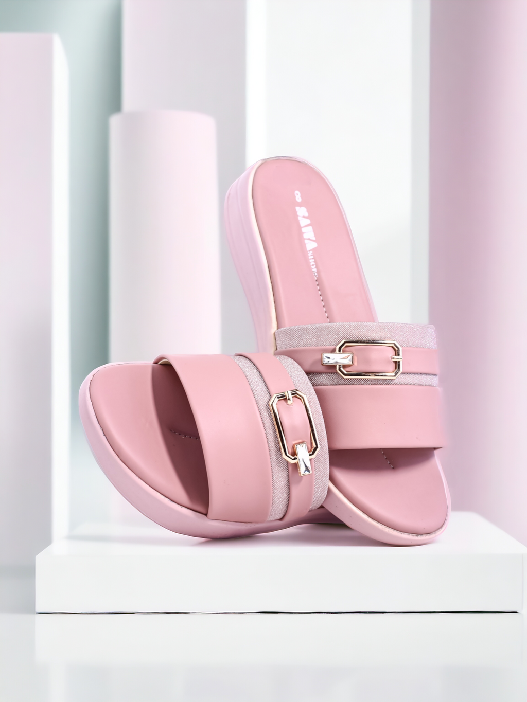 PINK FLAT SLIPPERS 646 PN
