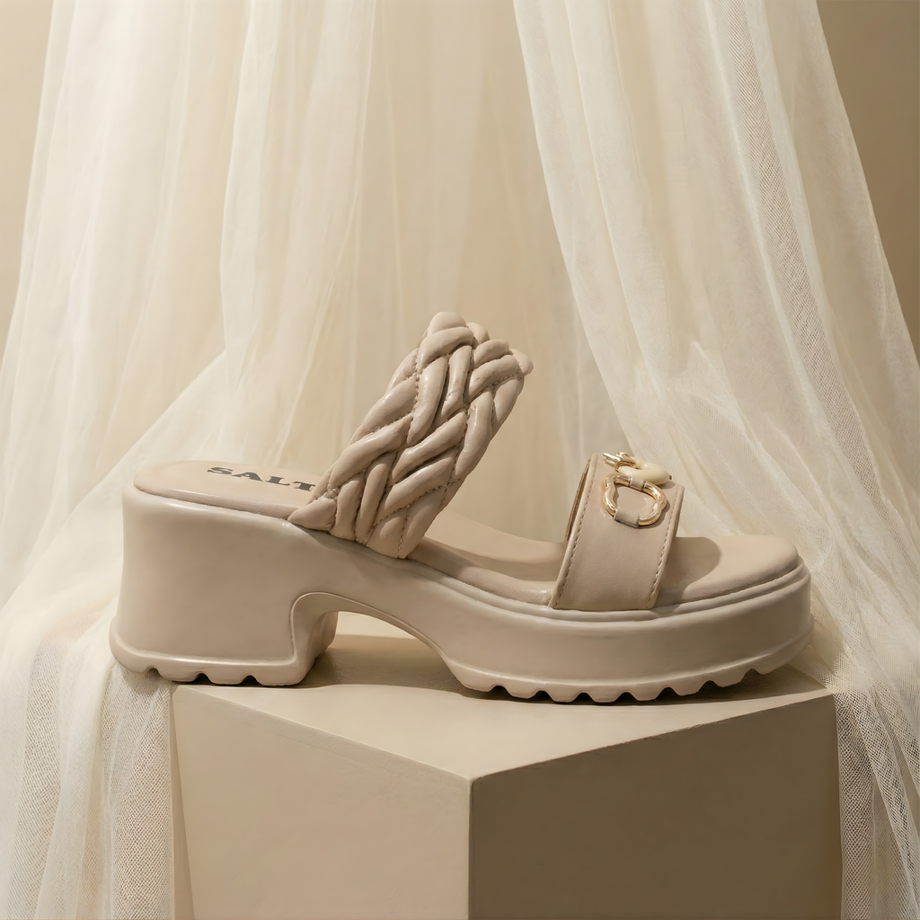 BRAIDED PLATFORM HEELS 711 F