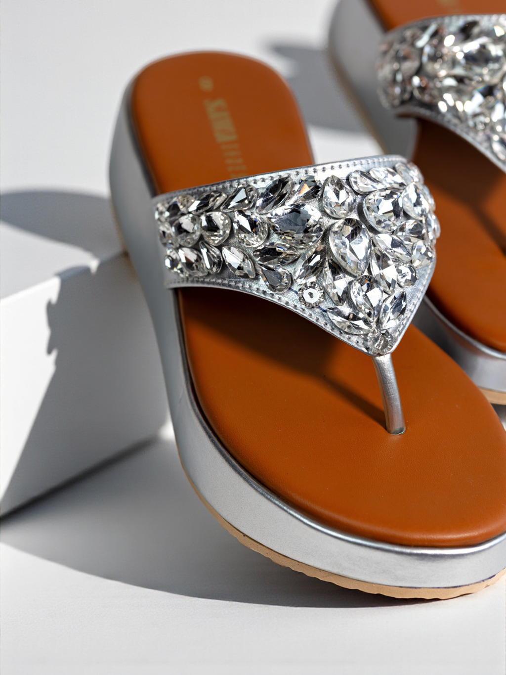 SILVER FORMAL WEDGES 716 S