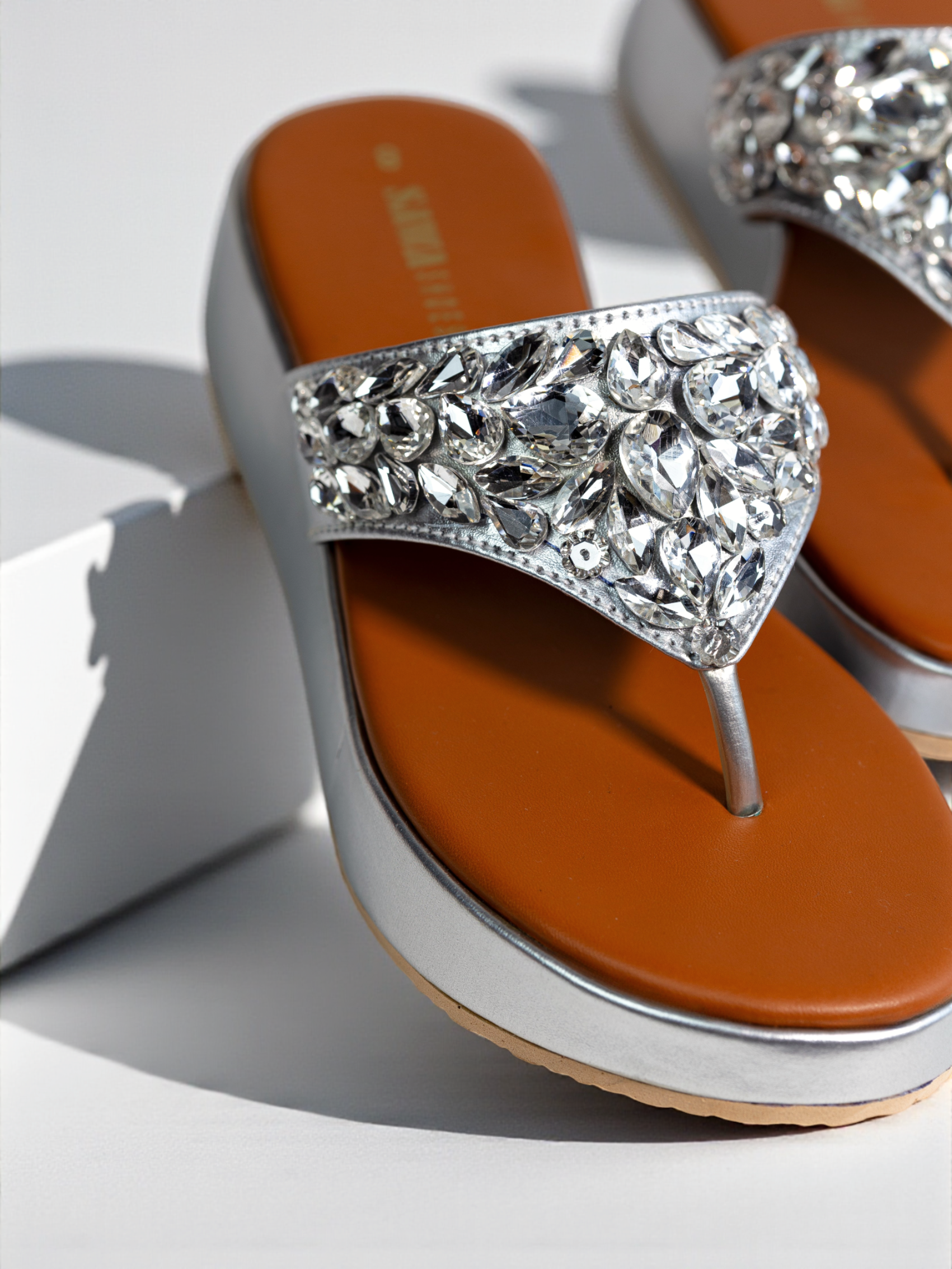 SILVER FORMAL WEDGES 716 S