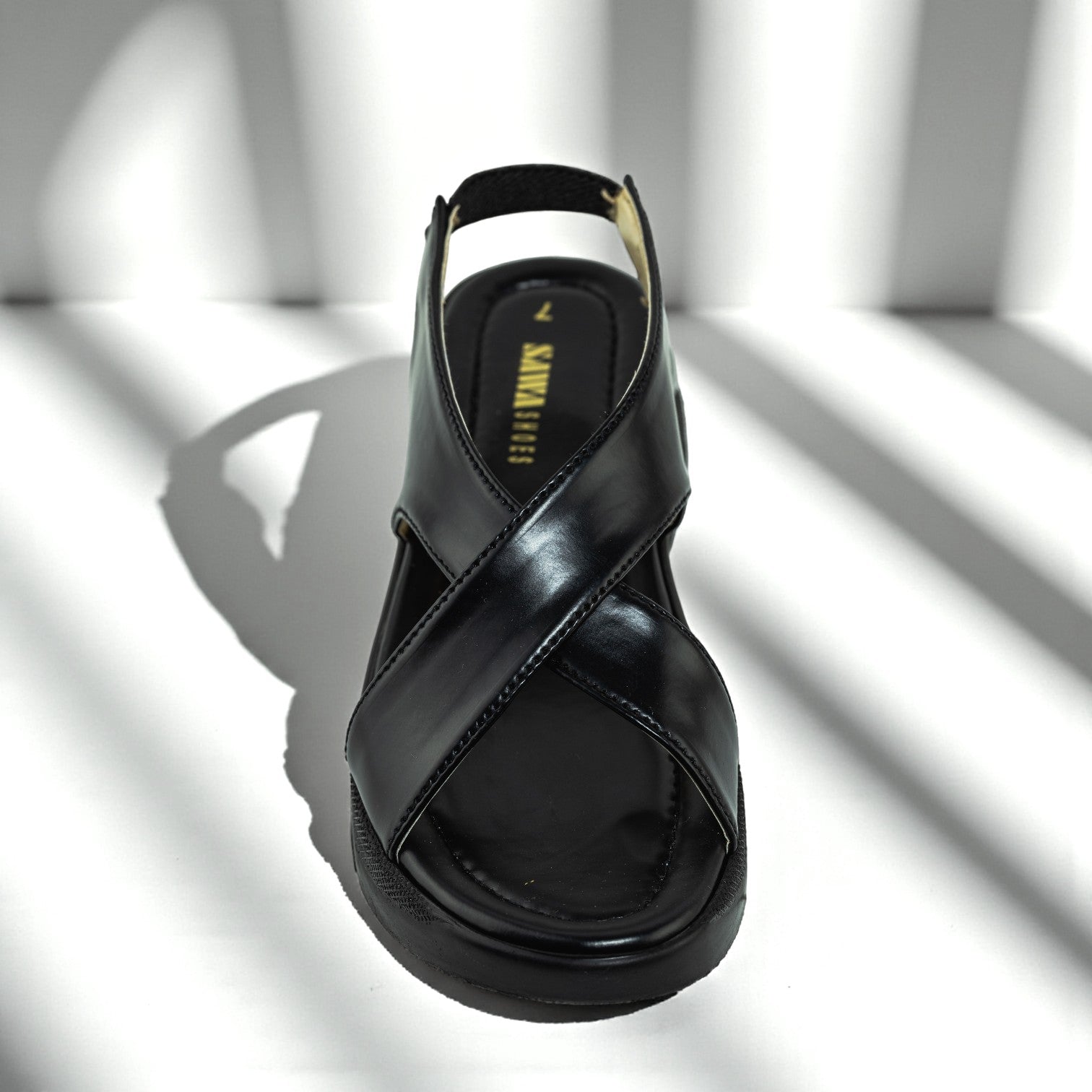 BLACK CASUAL SANDALS 718 BK