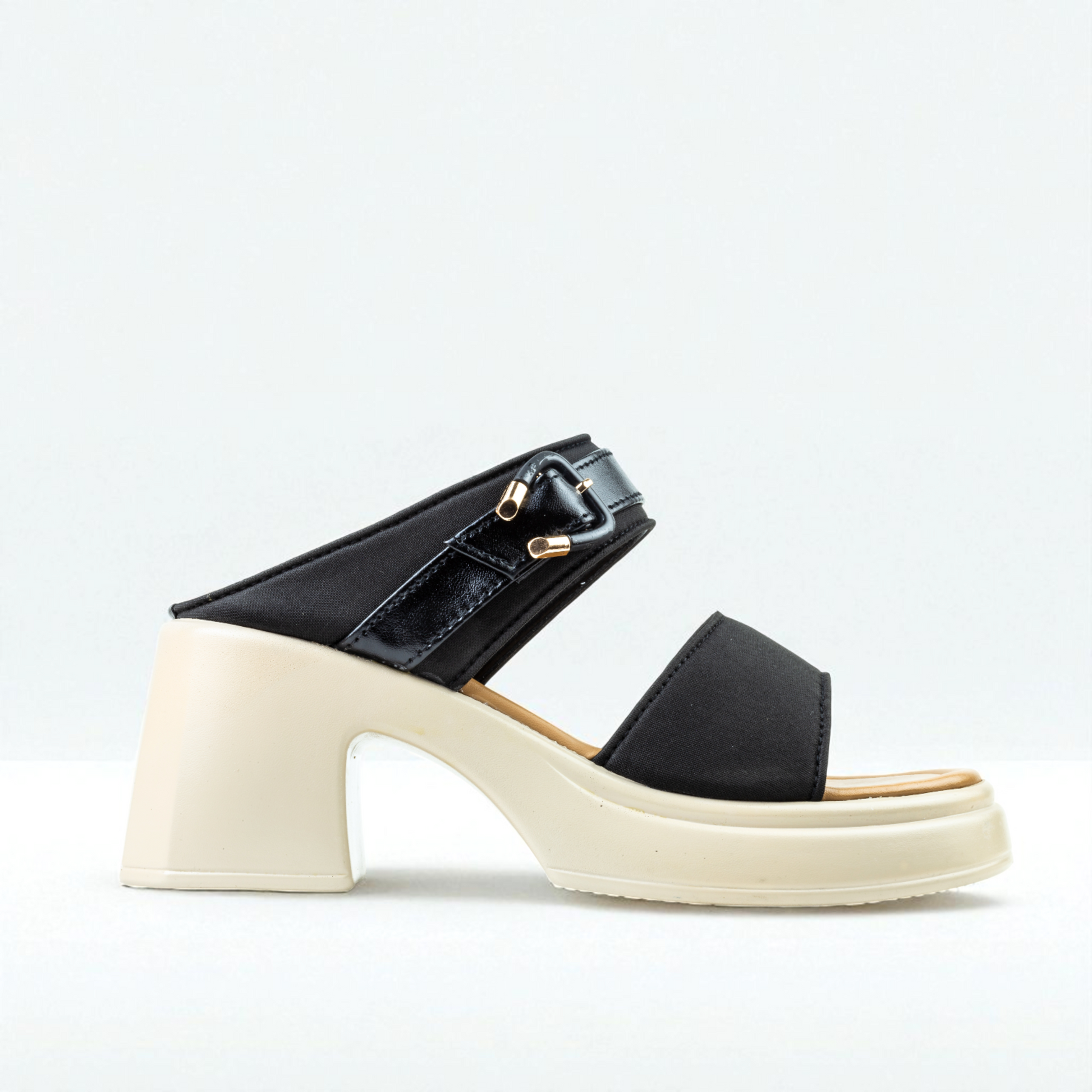 BLACK BLOCK HEELS 725 BK