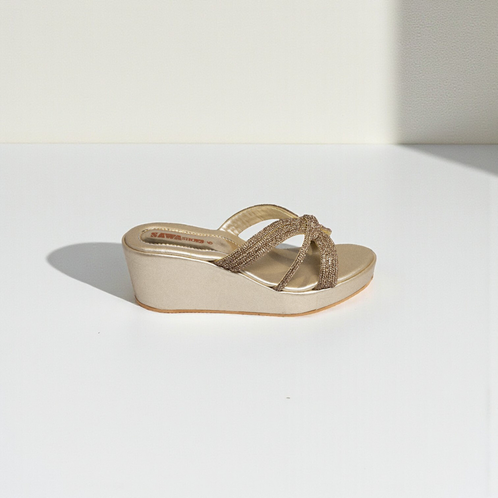 GOLDEN WEDGE SANDALS 735 G
