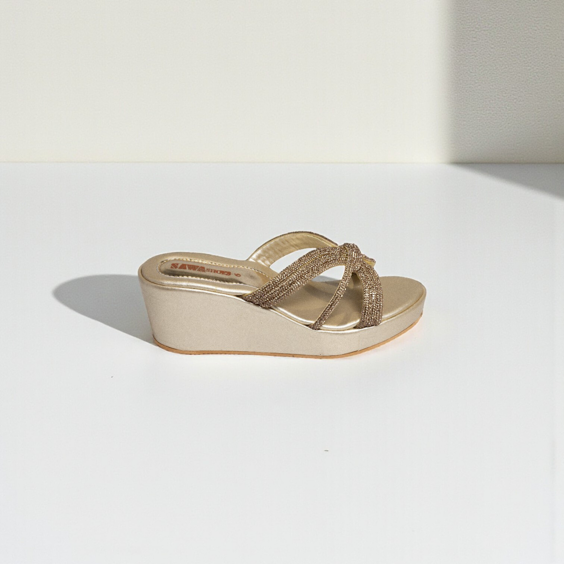 GOLDEN WEDGE SANDALS 735 G