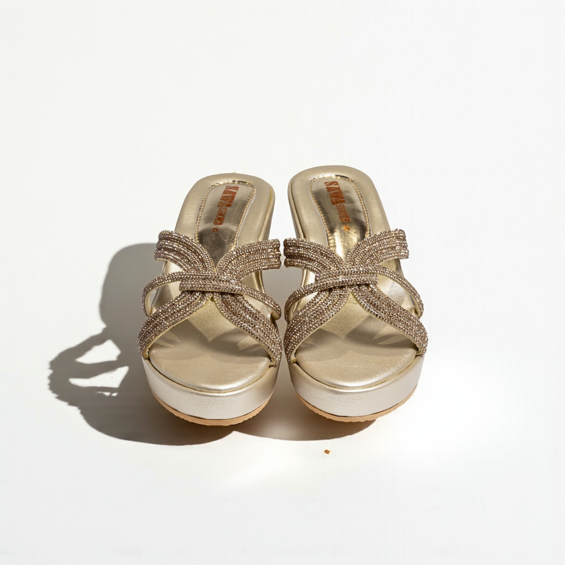 GOLDEN WEDGE SANDALS 735 G