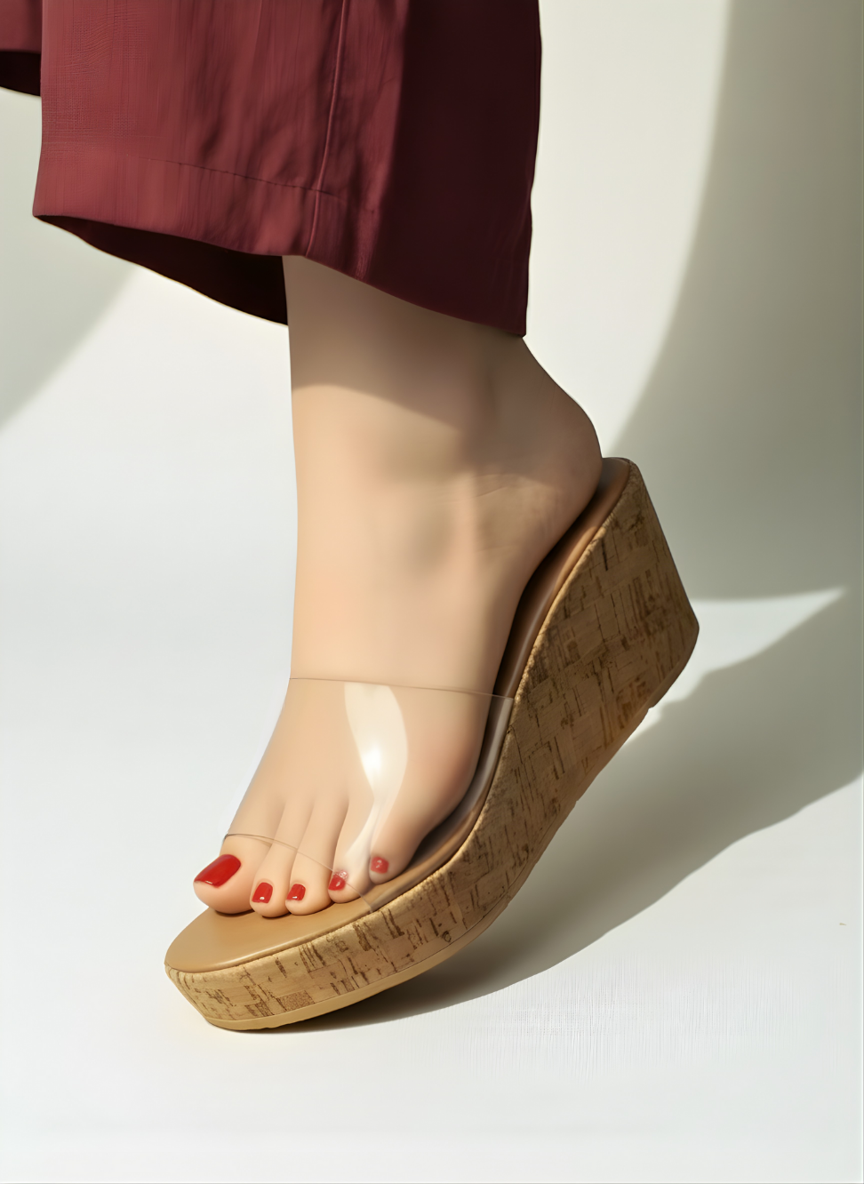 TRANSPARENT CASUAL WEDGES 735 W