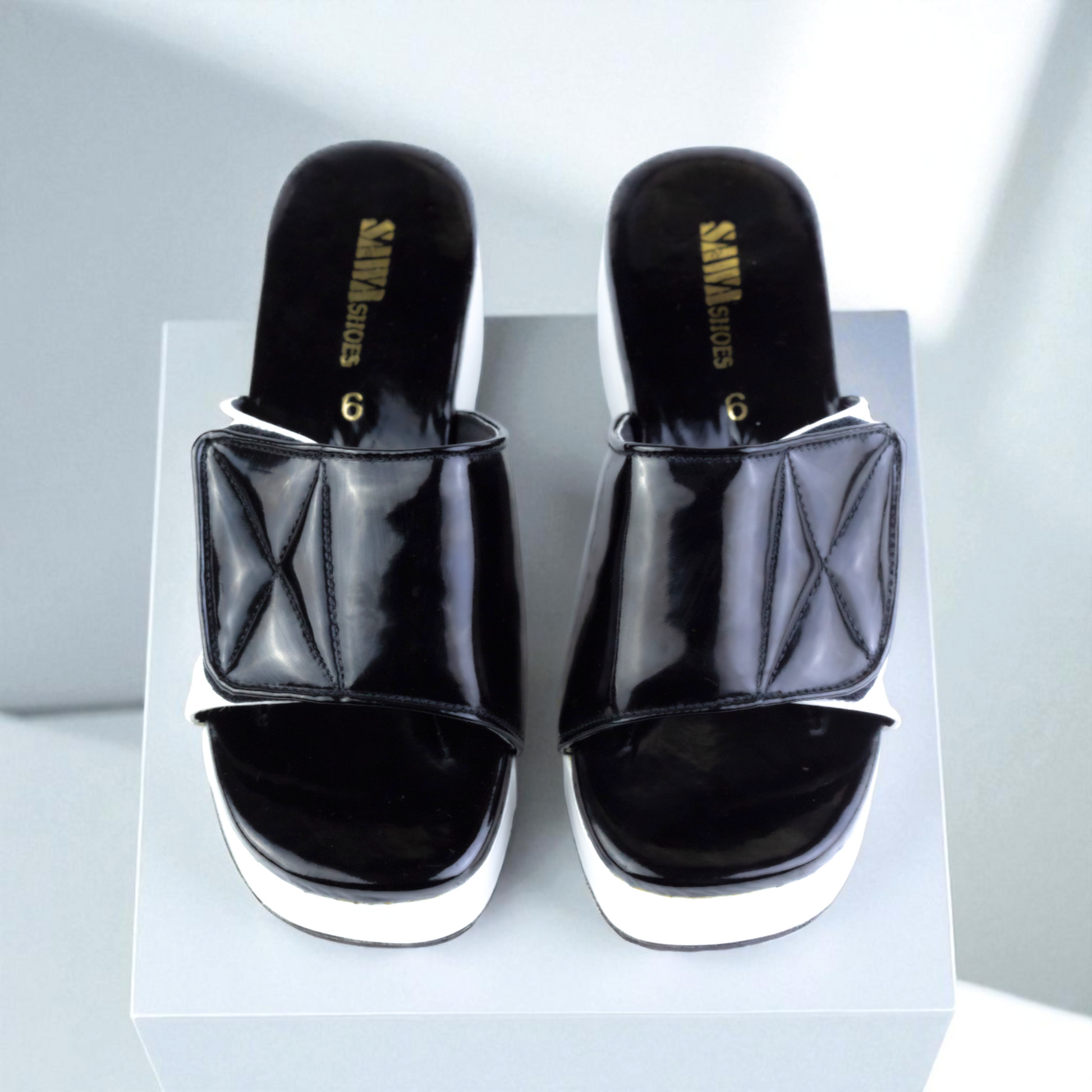 WOMEN CASUAL WEDGES 746 BK