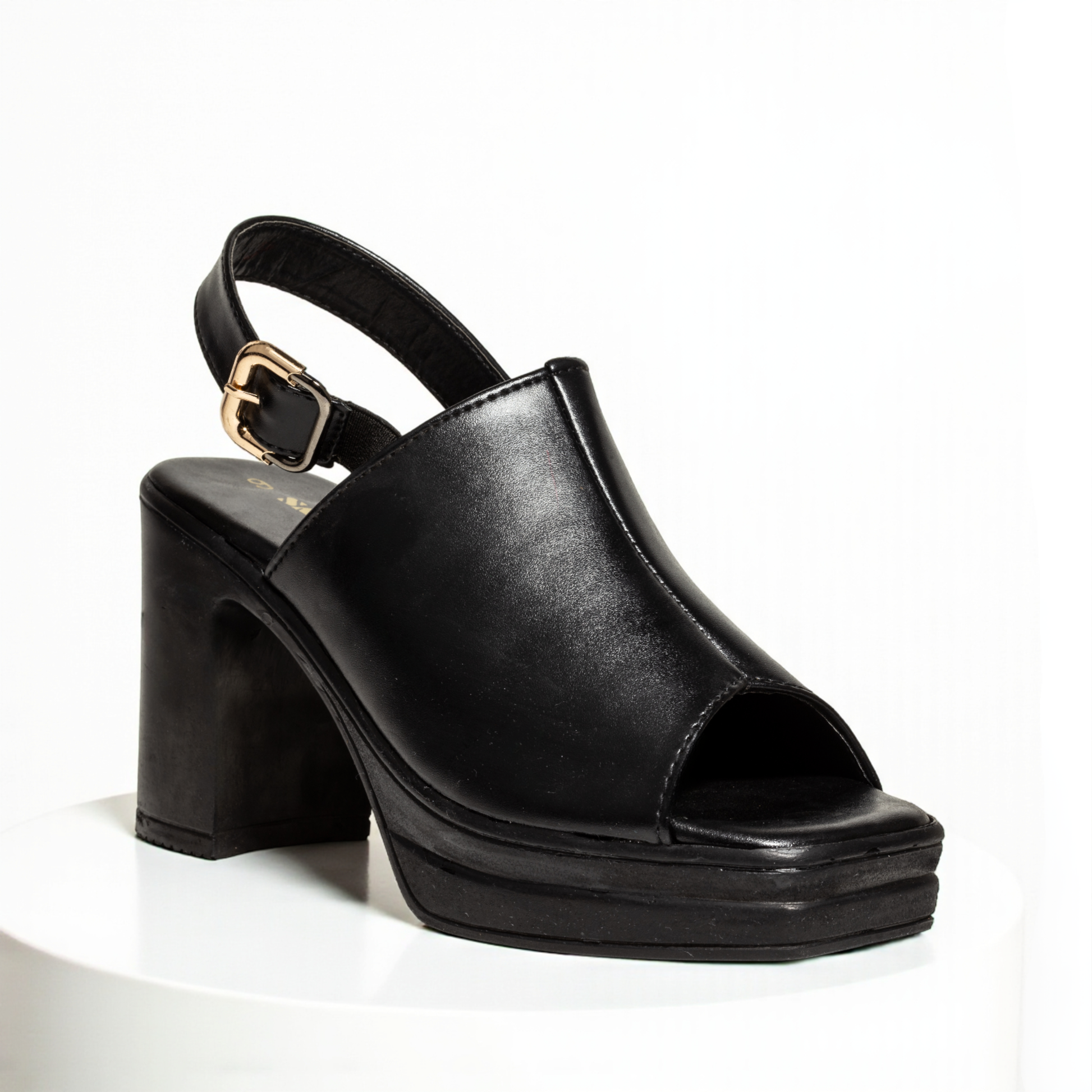 BLACK CASUAL HEELS 746 BK